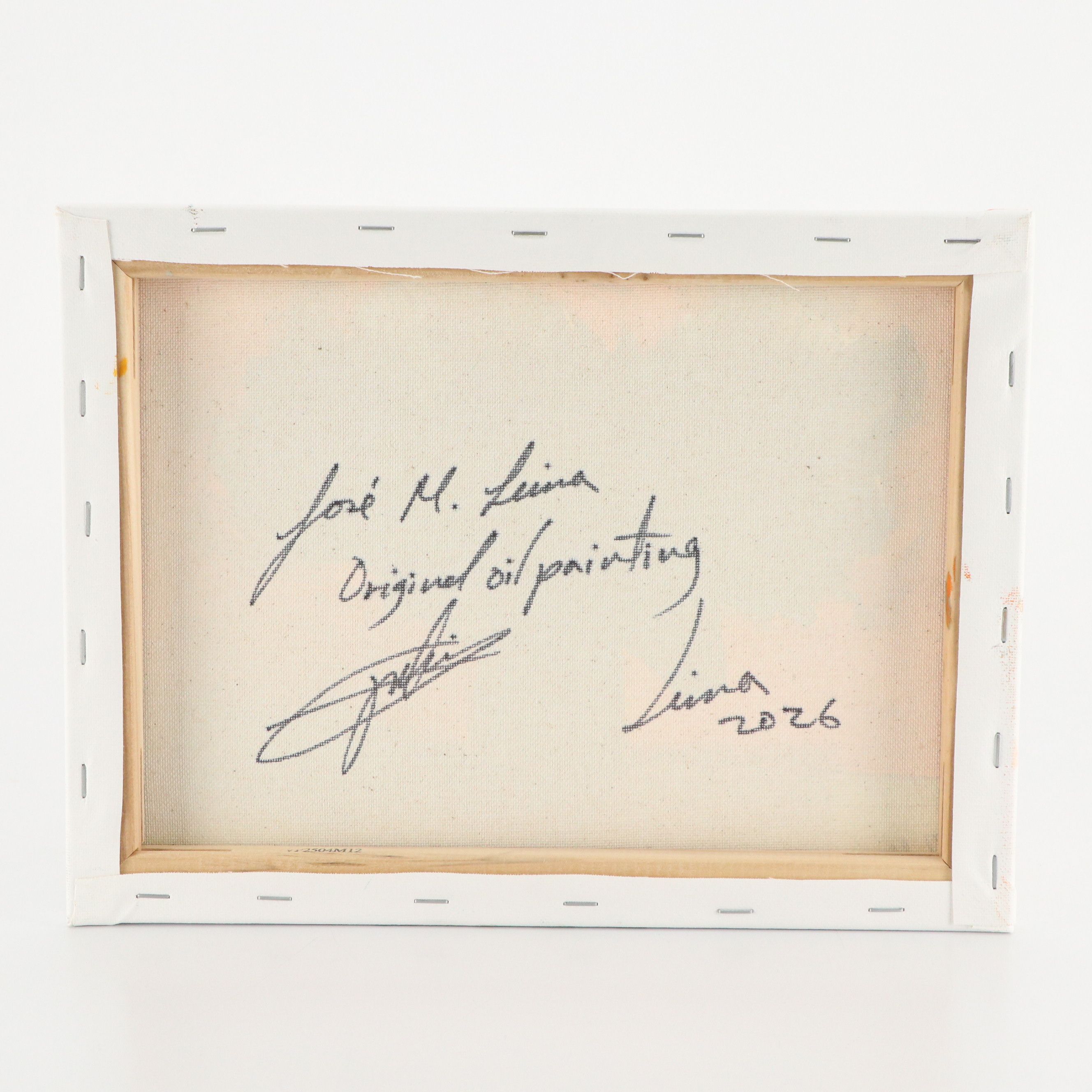 José M. Lima Floral Still Life Oil Painting, 2026