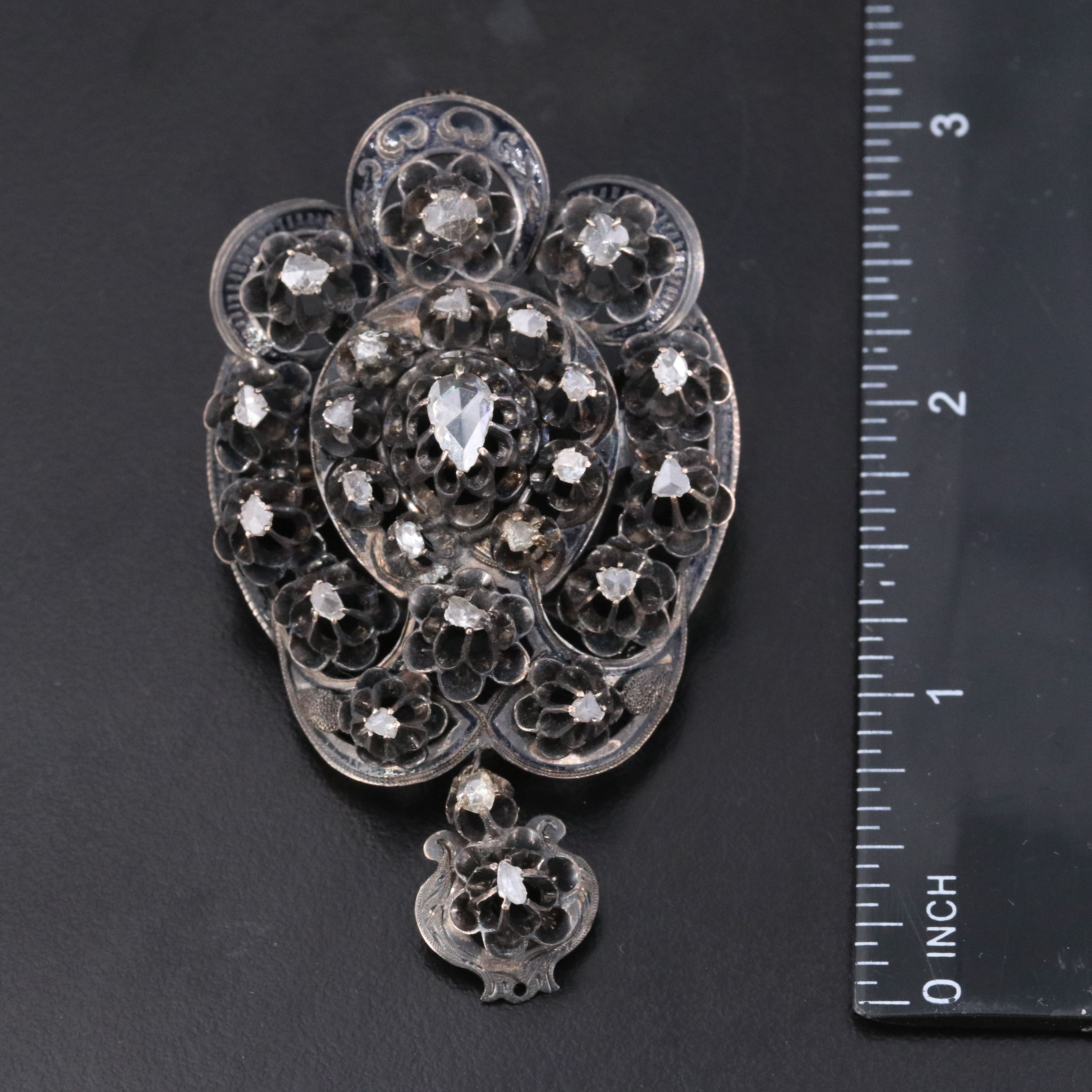 10K Diamond Converter Brooch