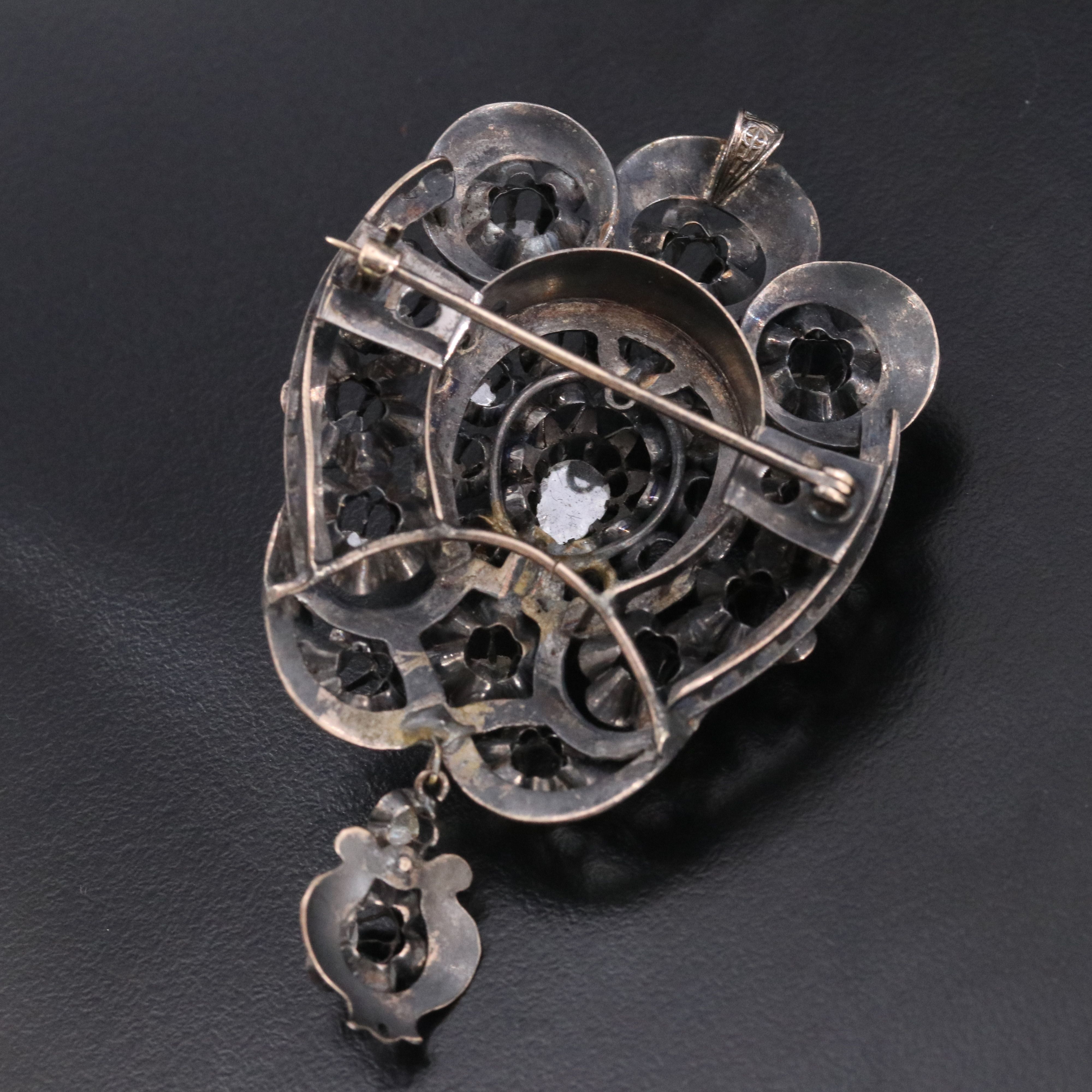 10K Diamond Converter Brooch