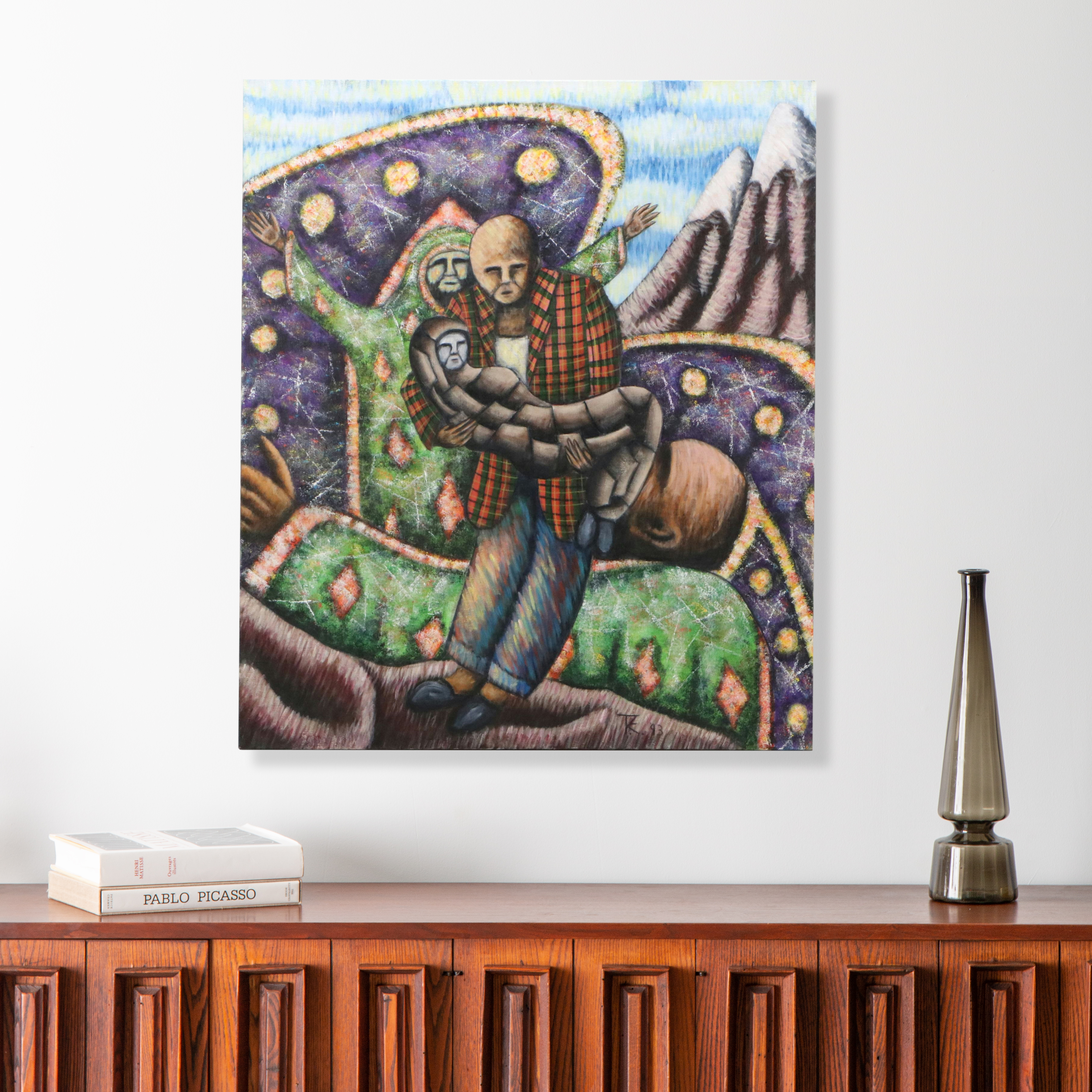 Tod Evans Acrylic Painting "Bound by Tradition," 1993