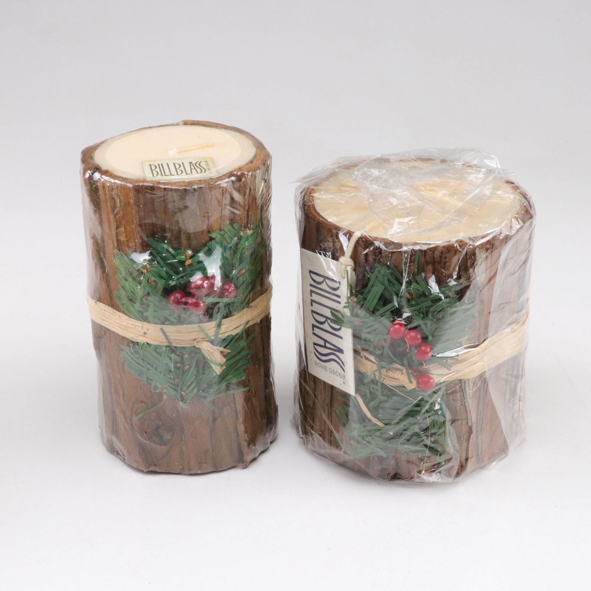 Godinger Silver Plate Reindeer Candle Holders with Log Candles, Ornaments & More