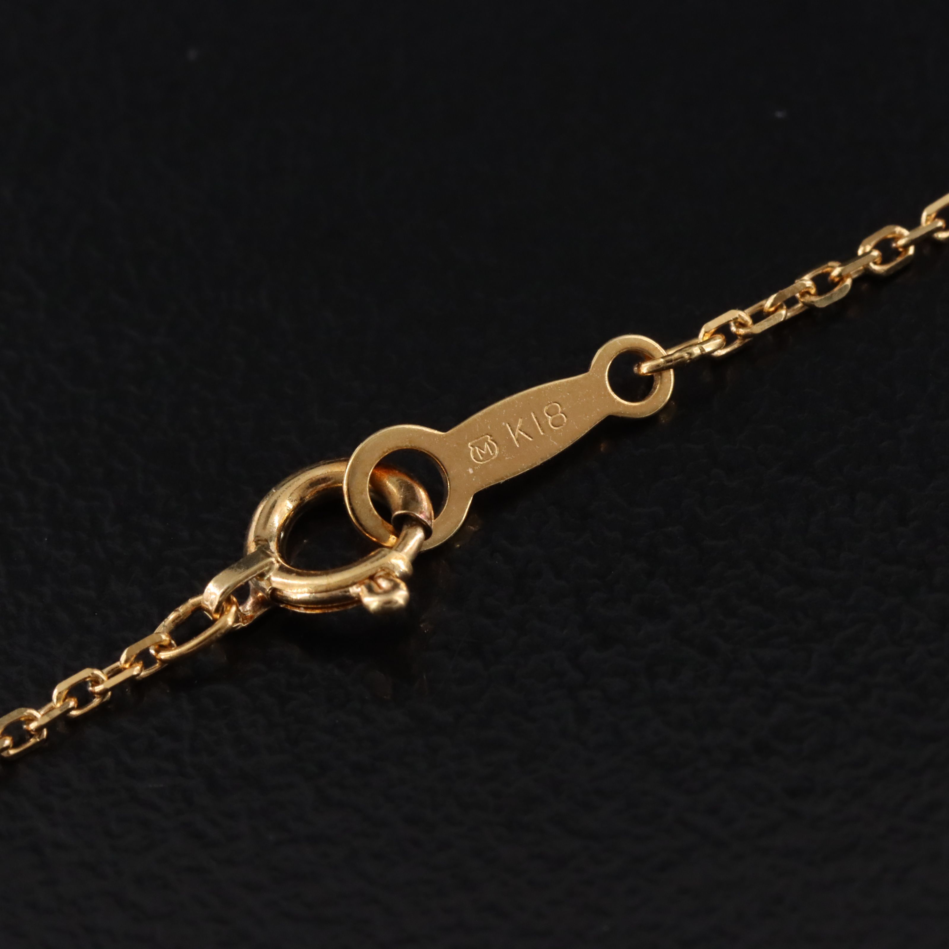 Mikimoto 18K Pearl and Diamond Clover Necklace