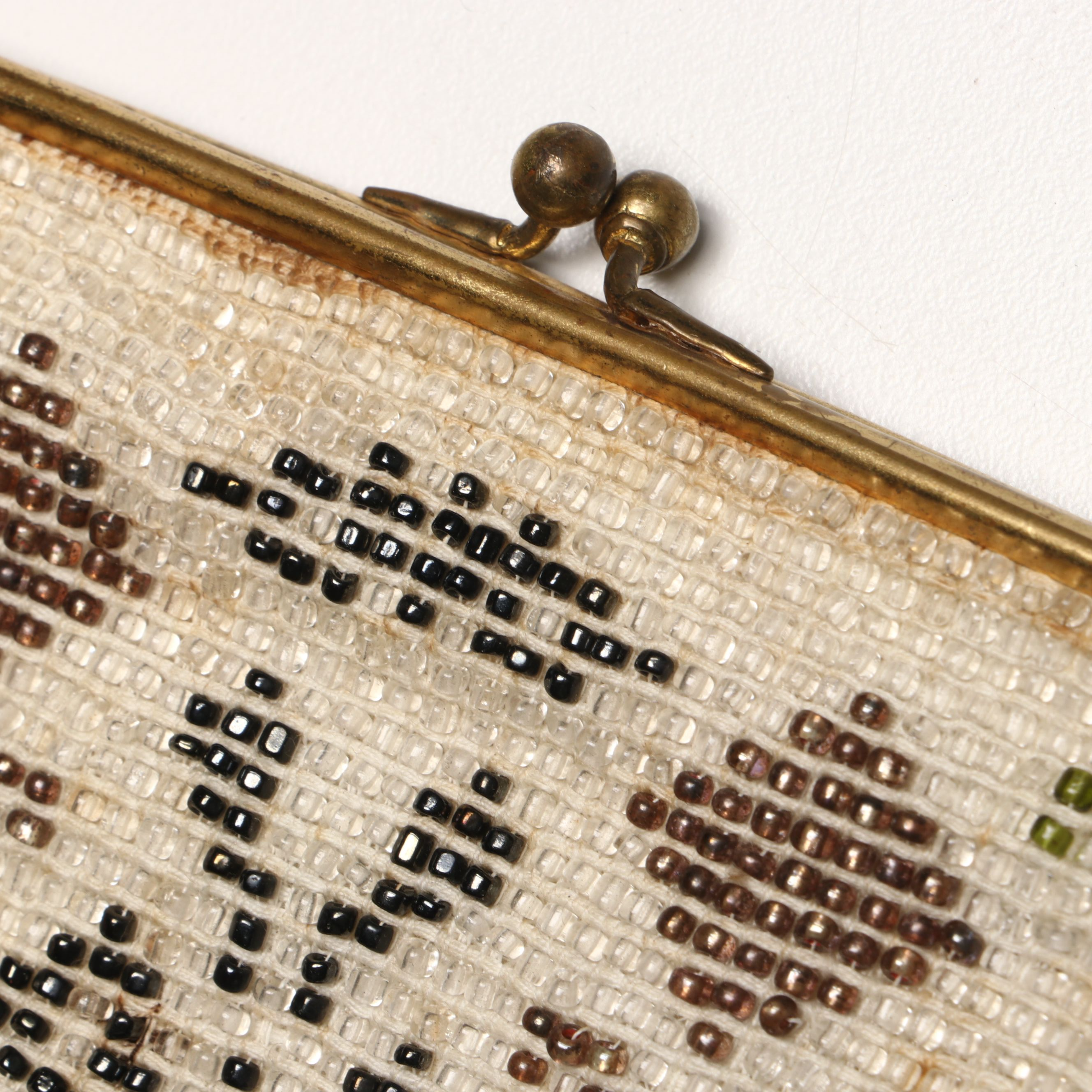 Vintage Velveteen Clutch and Beaded Kisslock Purses