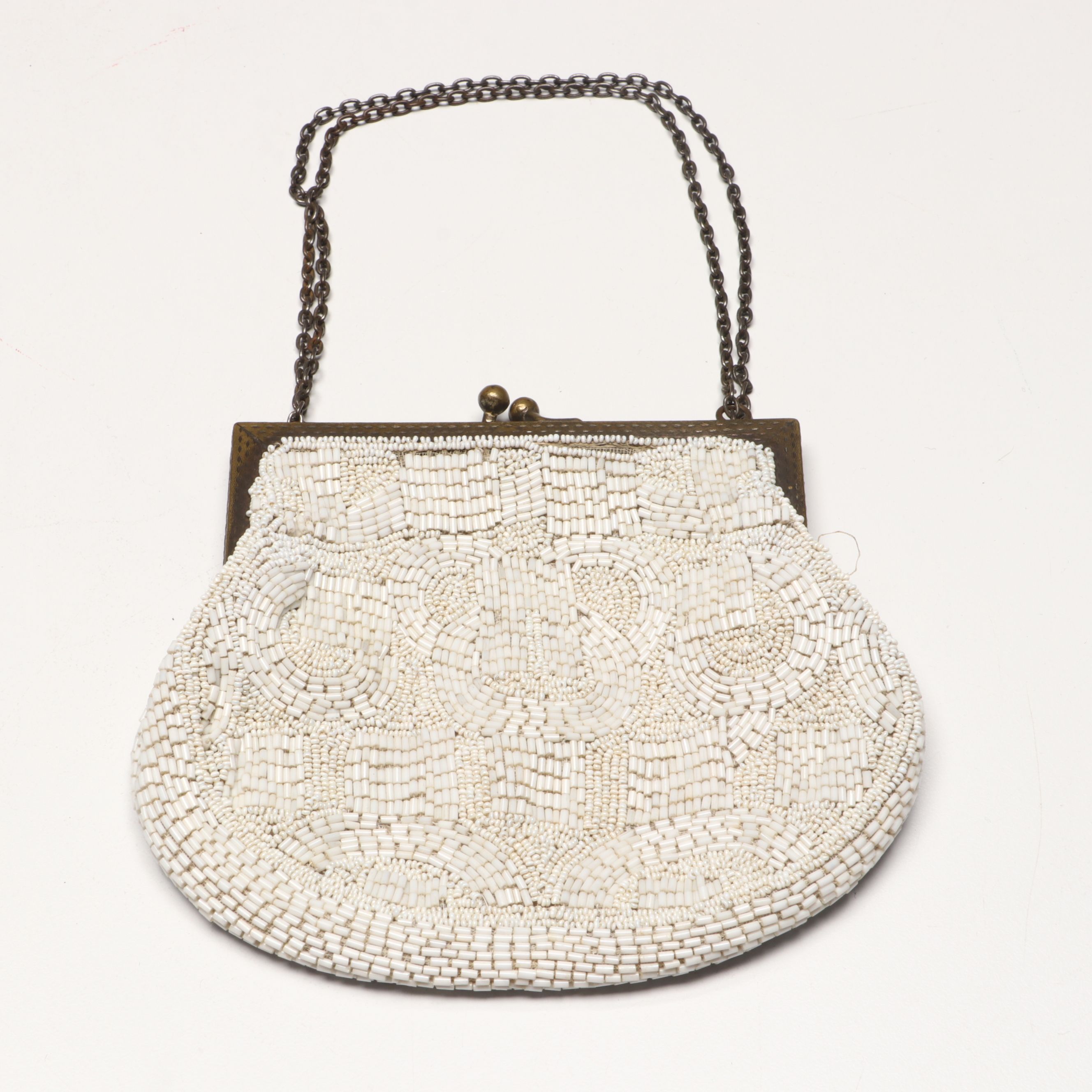 Vintage Velveteen Clutch and Beaded Kisslock Purses