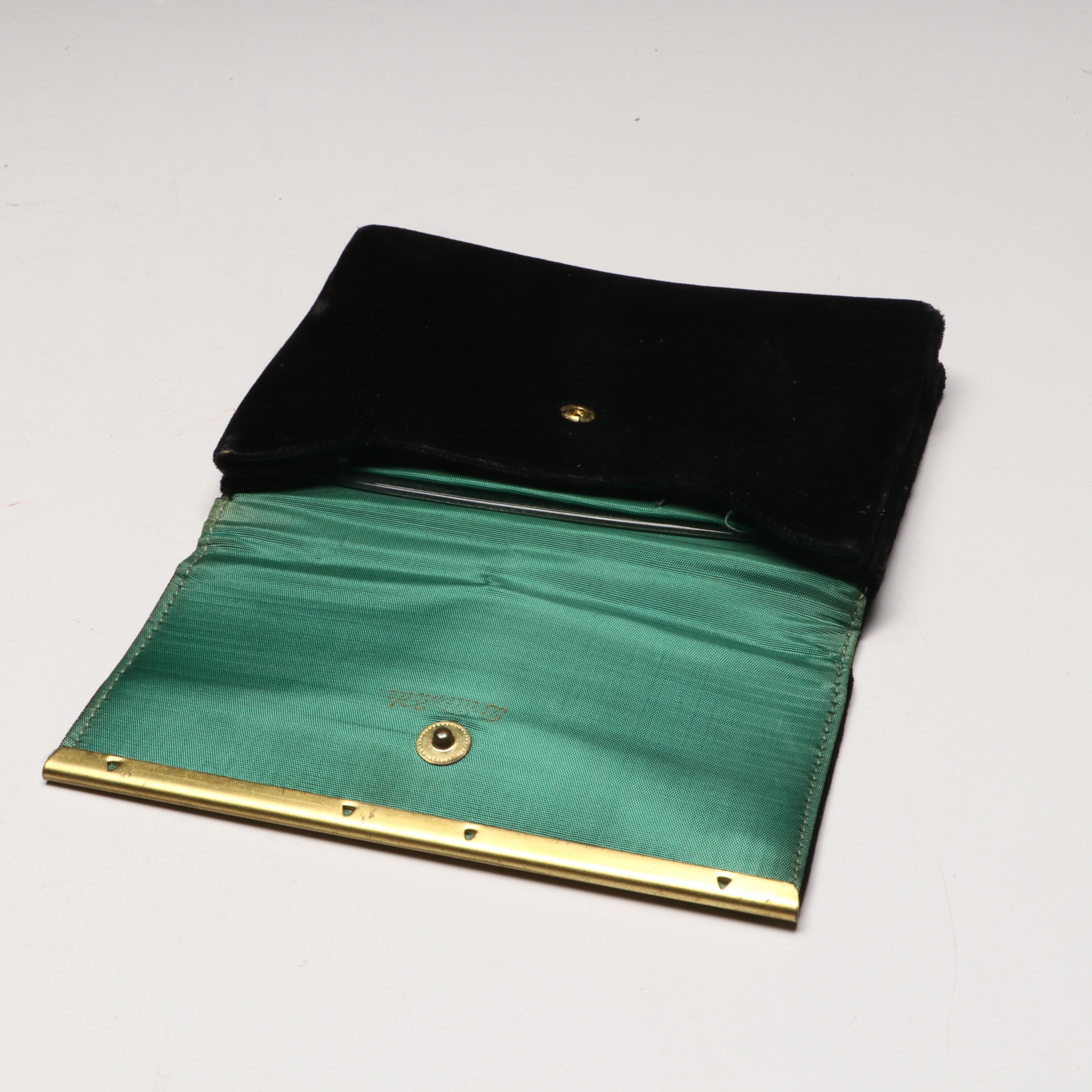 Vintage Velveteen Clutch and Beaded Kisslock Purses