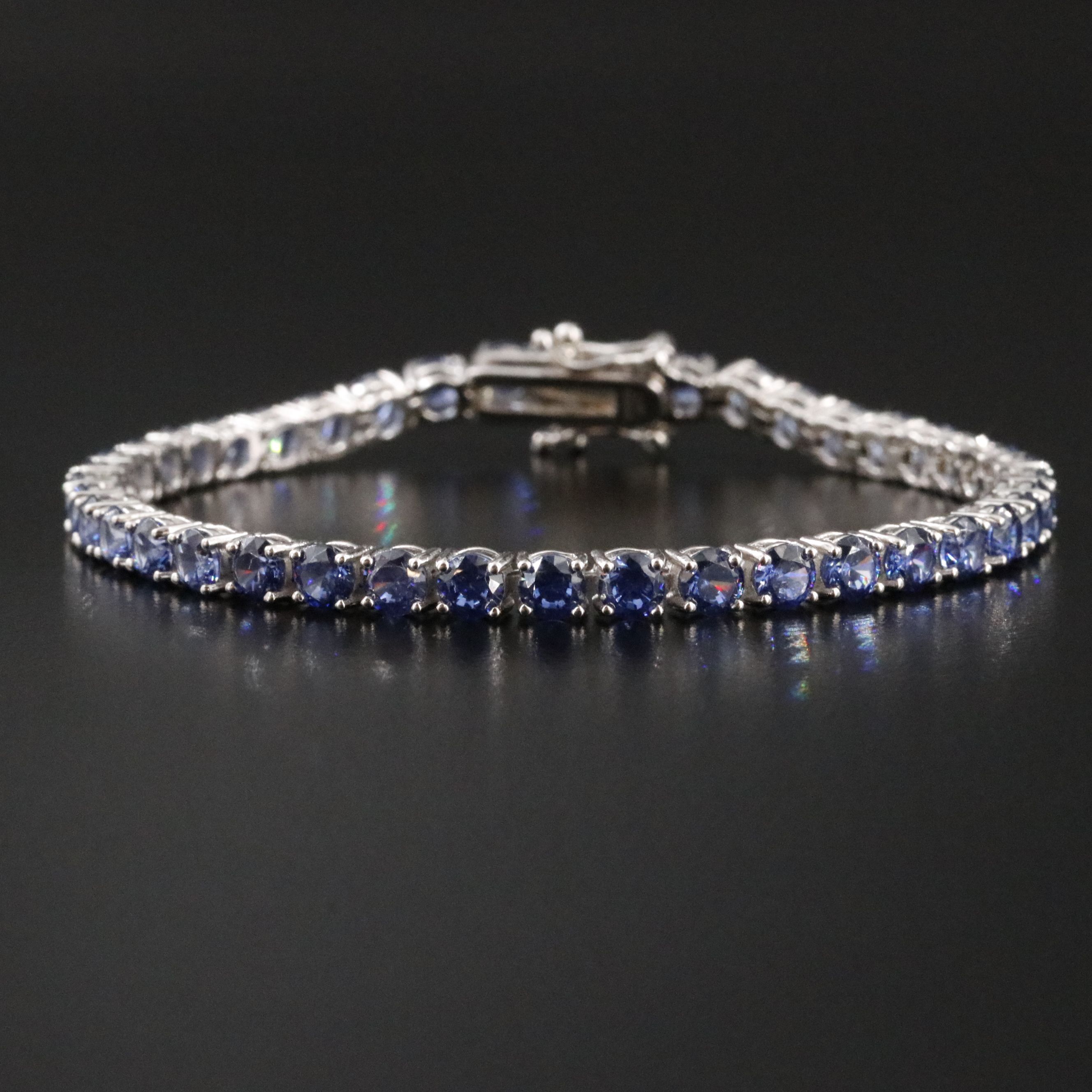 Sterling CZ Line Bracelet