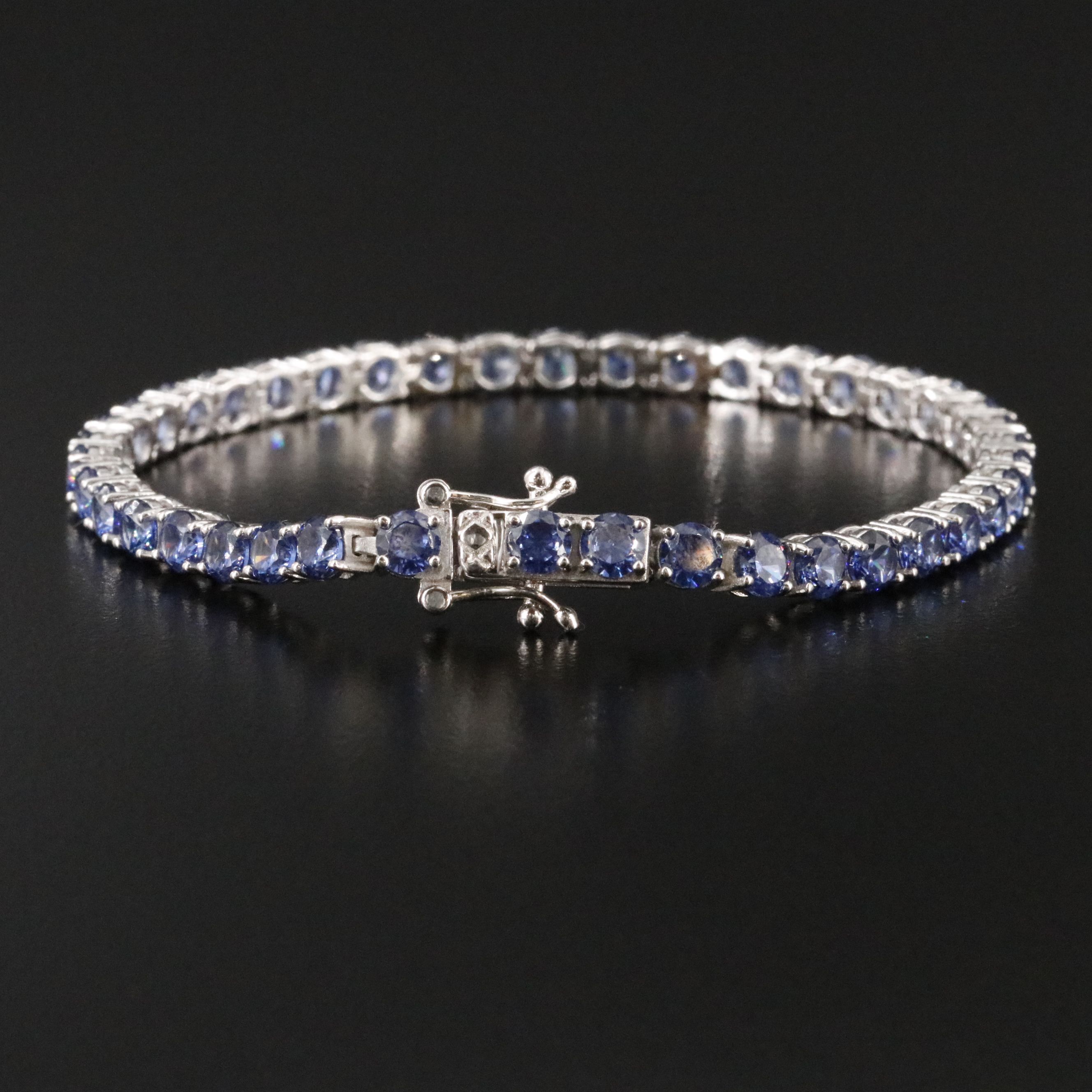 Sterling CZ Line Bracelet