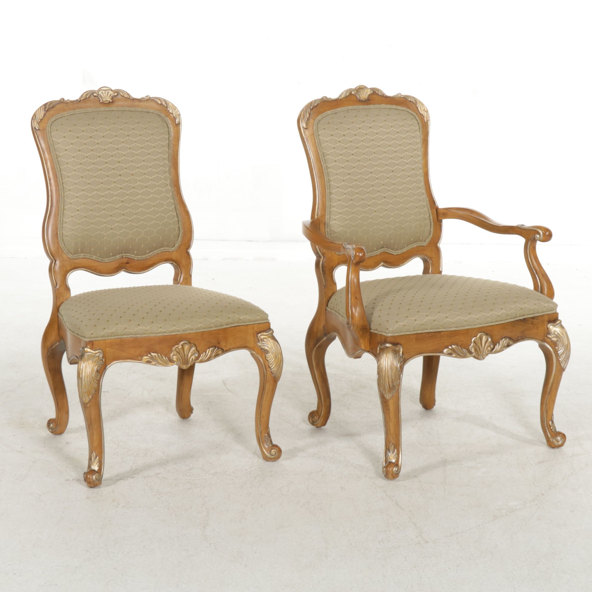 Century Furniture Louis XV Style Dining Room Set with Ten Chairs