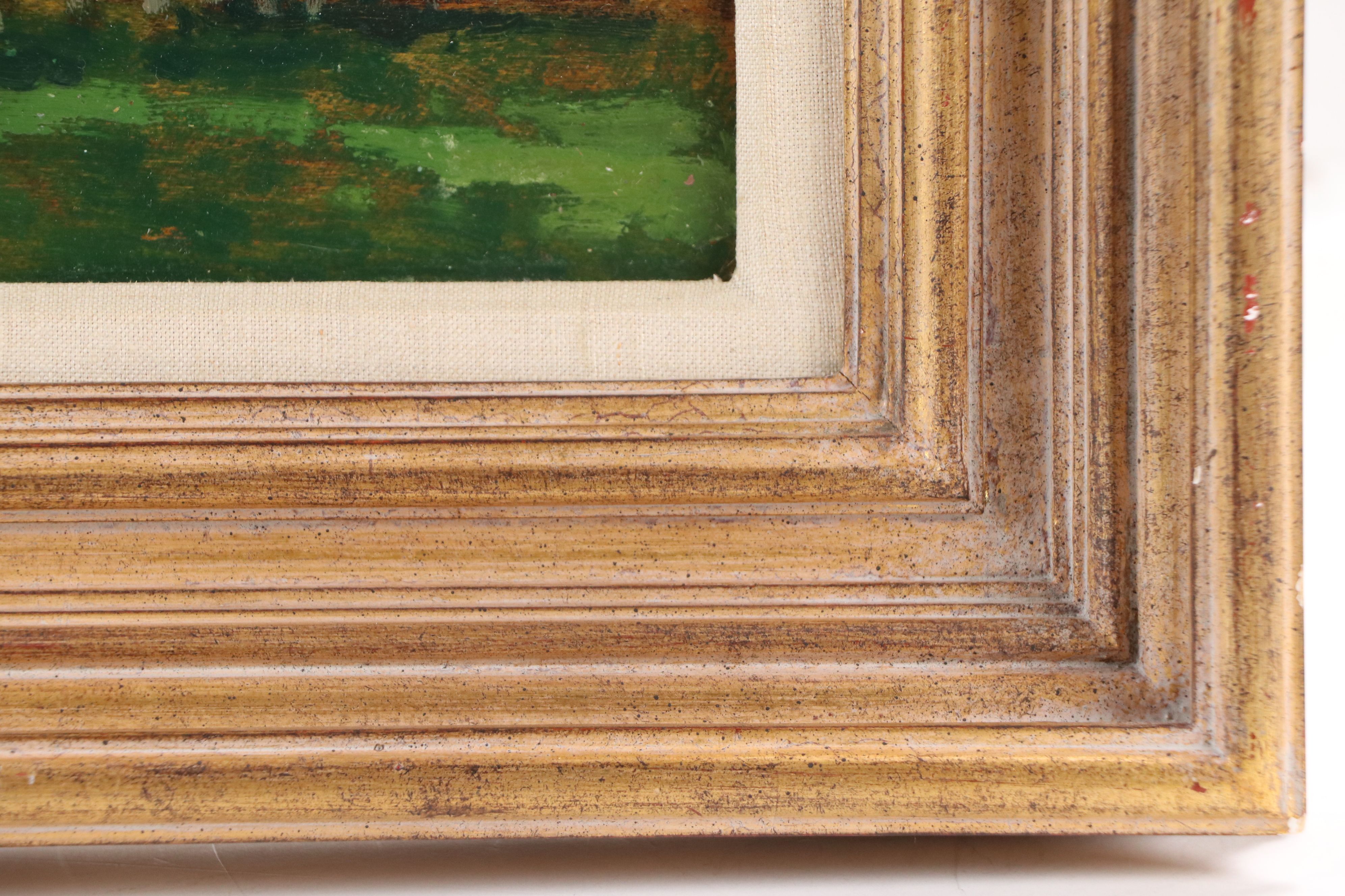 George Elmer Brown Oil Painting "Landscape with Trees," Early to Mid-20th C.