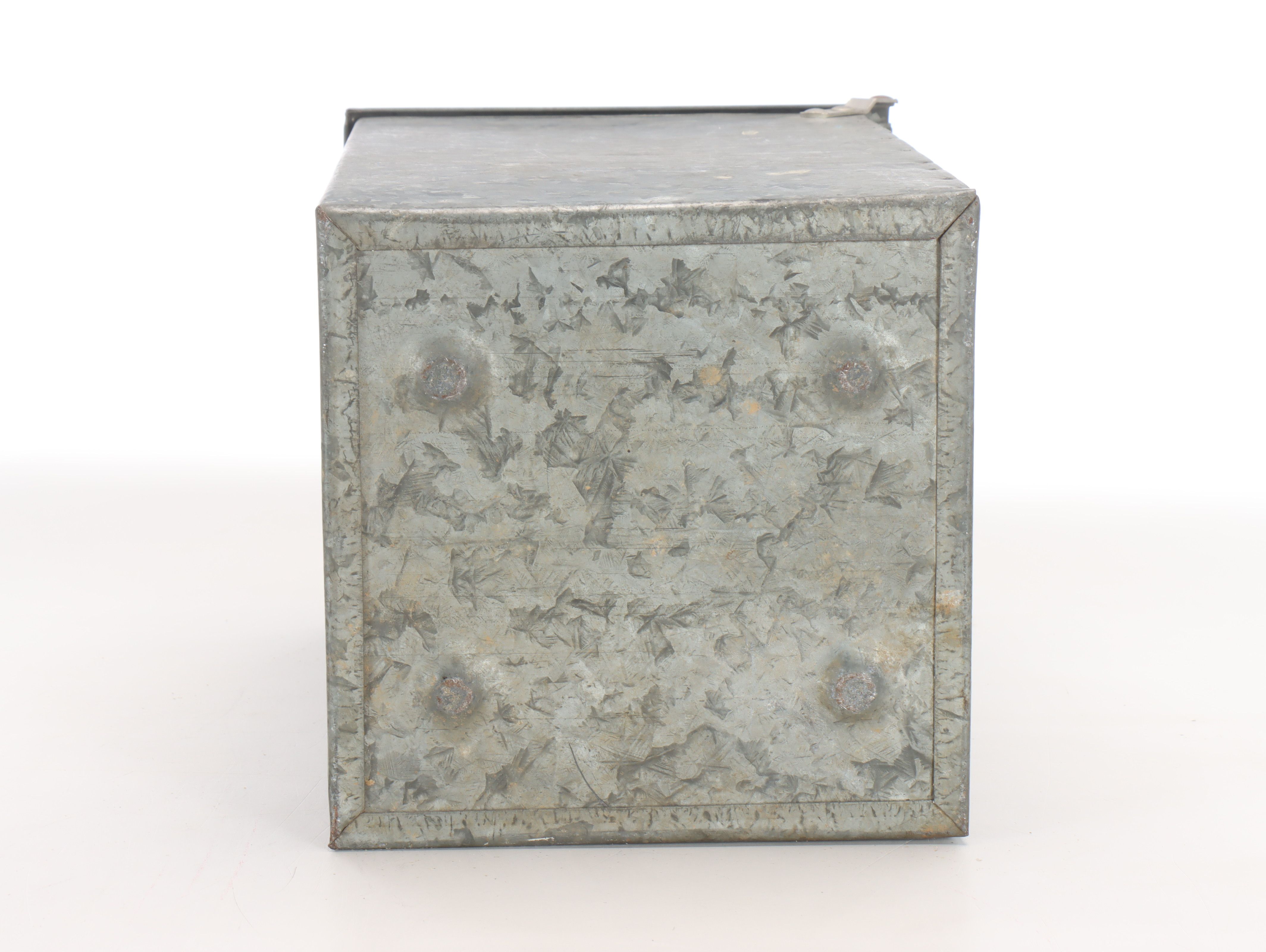 Molers Dairy Galvanized Metal Milk Delivery Box