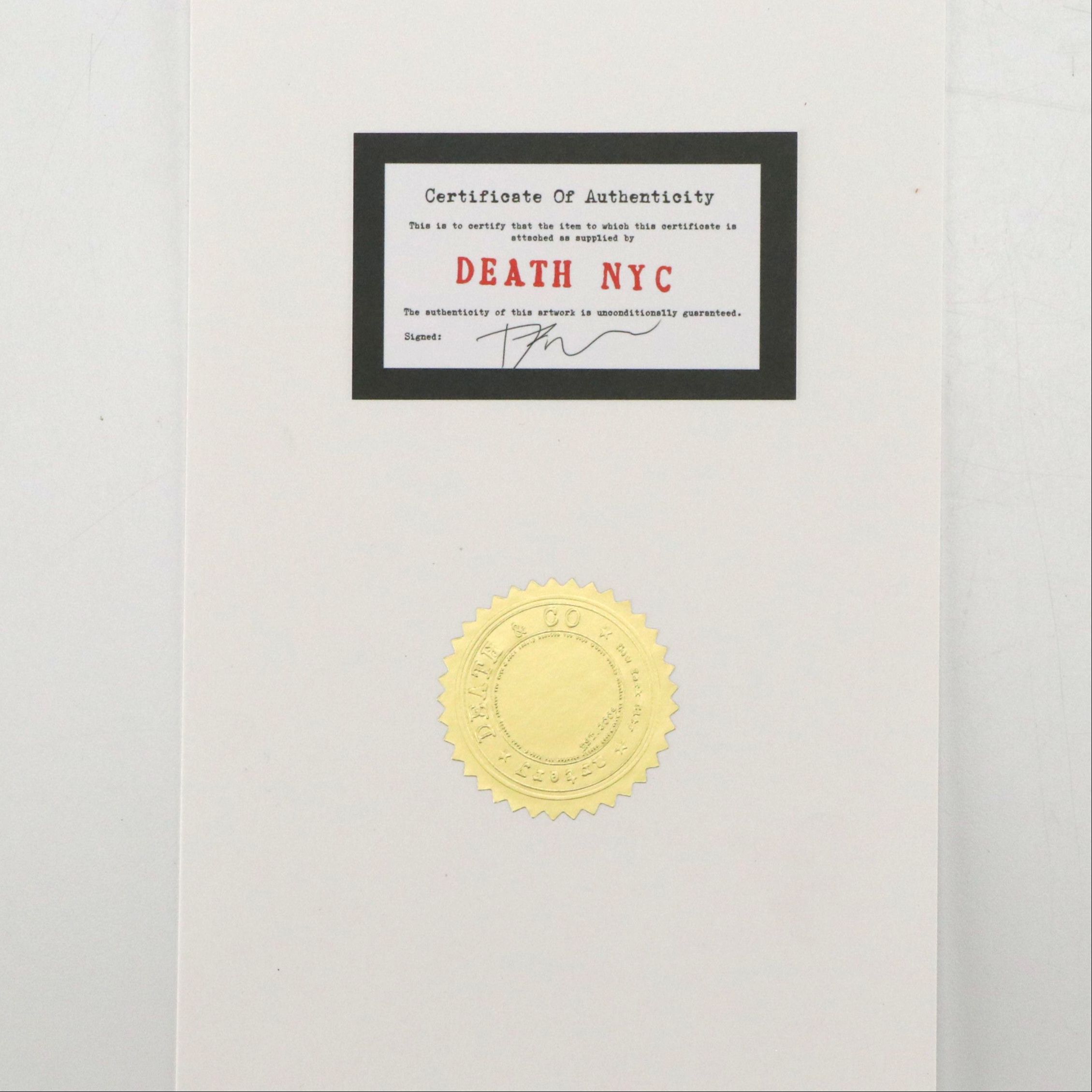 Death NYC Pop Art Graphic Print Featuring Charlie Brown, Snoopy x Van Gogh, 2022