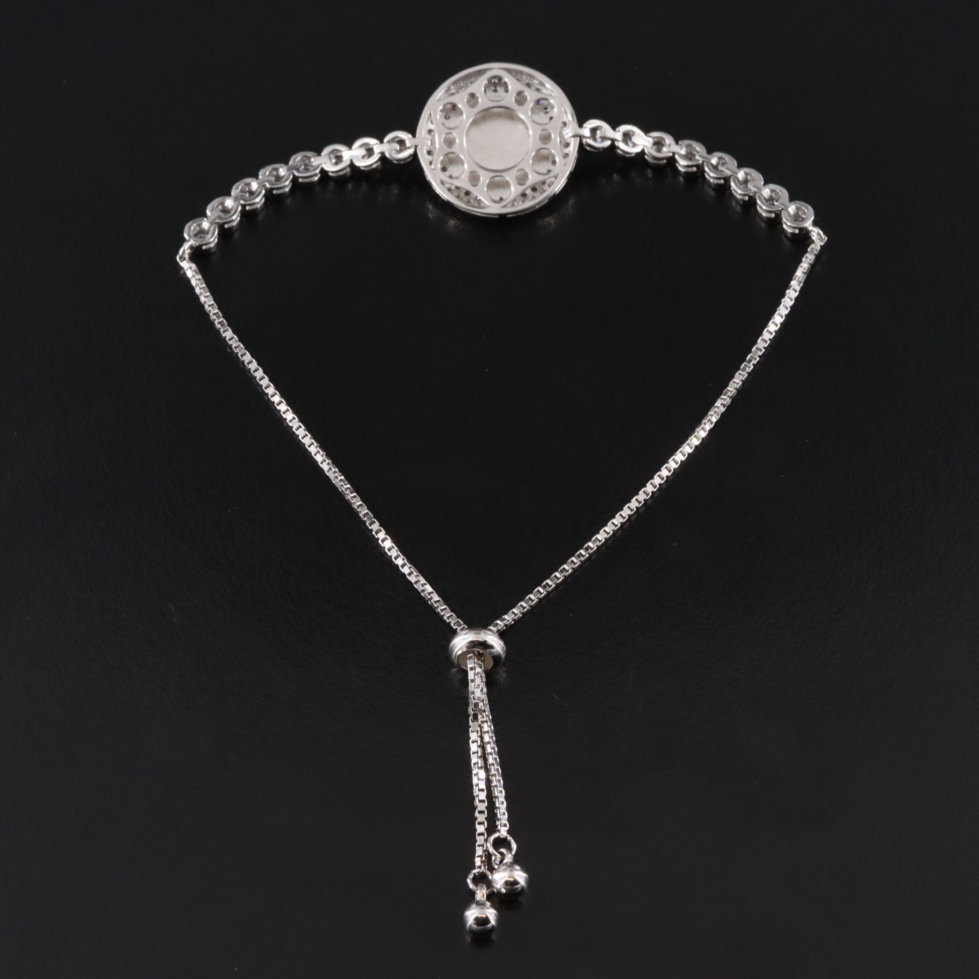 Sterling Evil Eye Bolo Bracelet