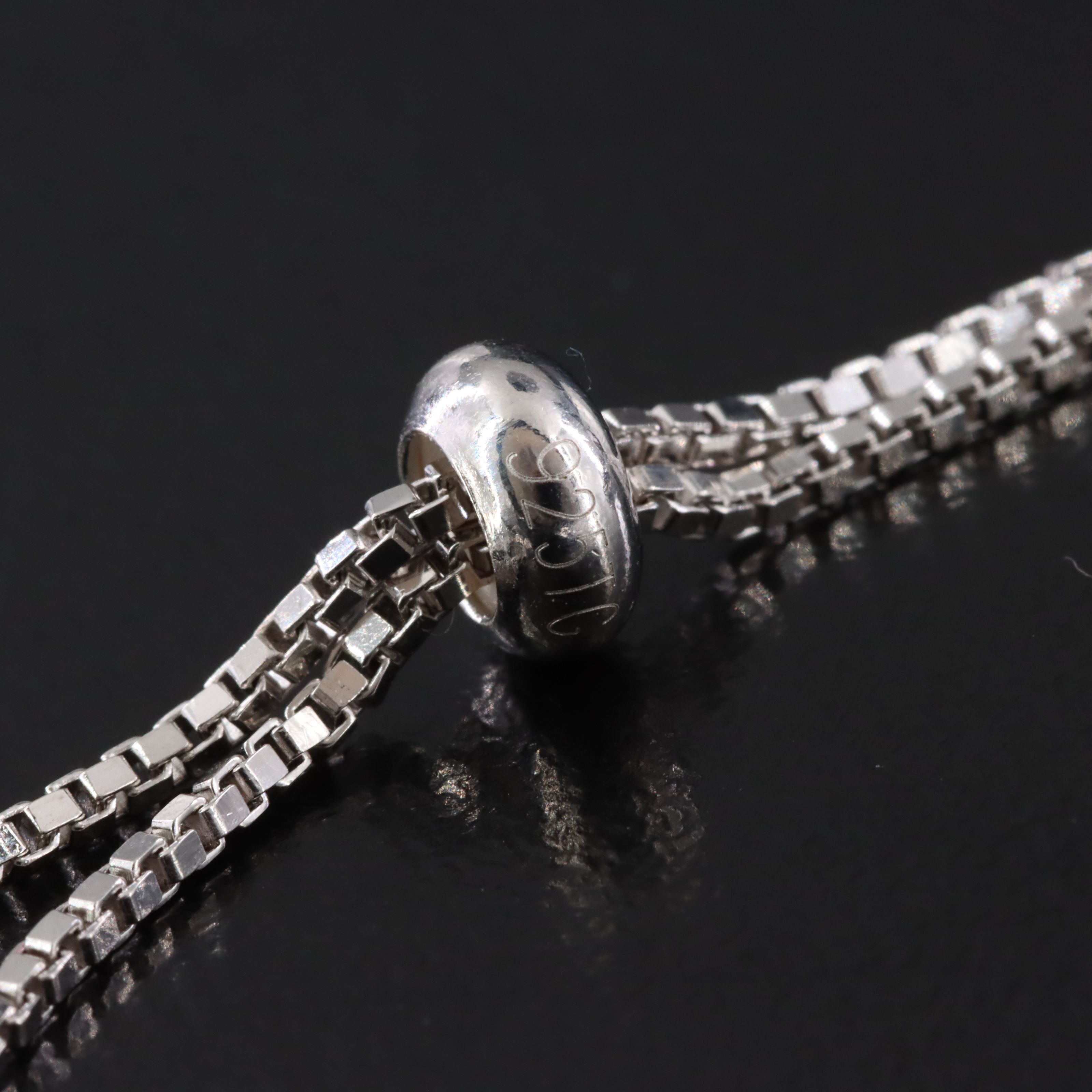 Sterling Evil Eye Bolo Bracelet