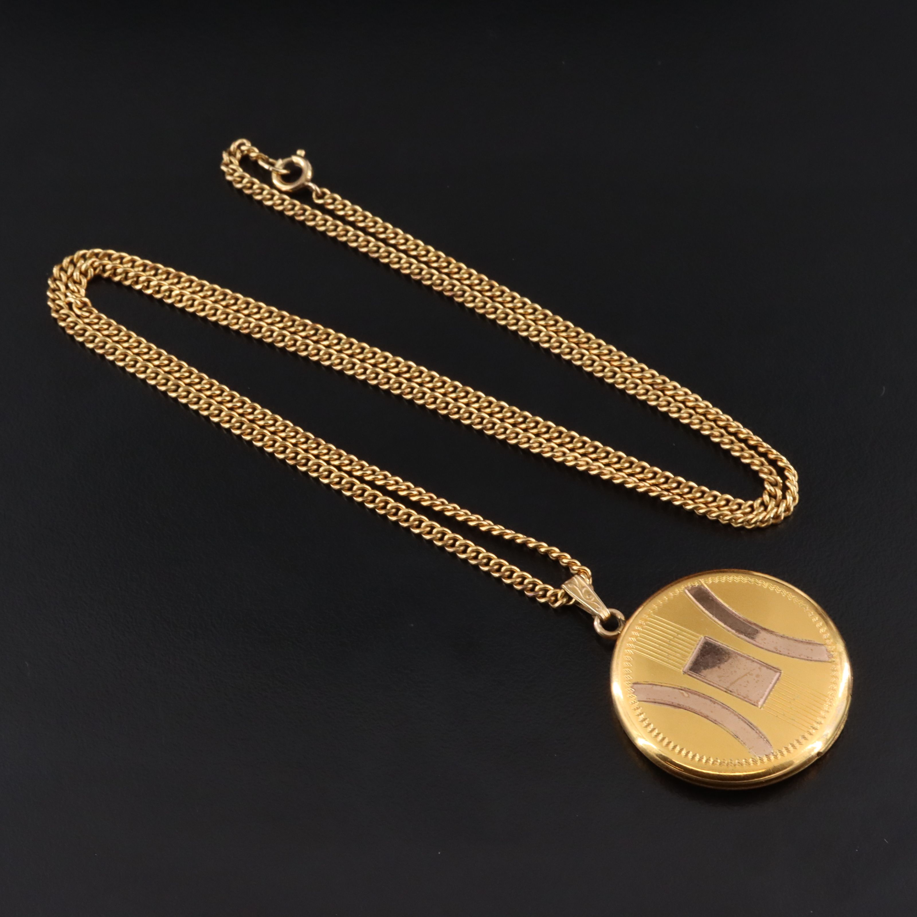 Ripley & Gowen Co. La Mode Gold-Filled Locket Necklace