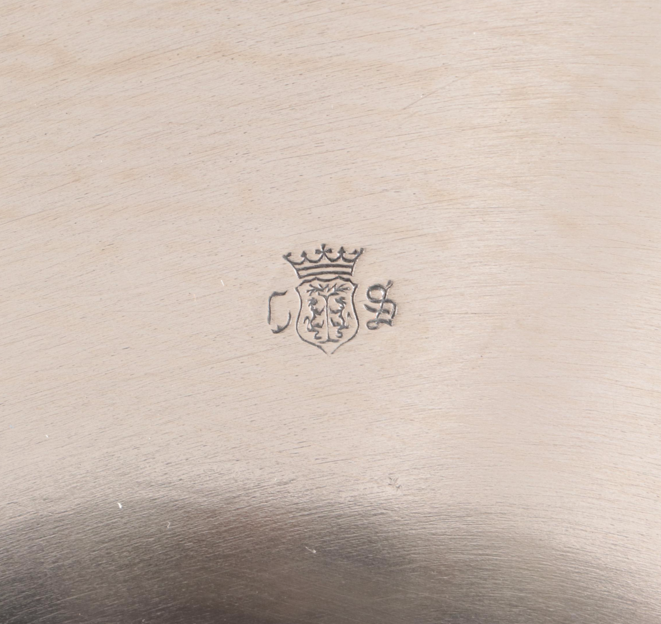 Crown Silver Silver Plate Lazy Susan, Mid to Late 20th Century