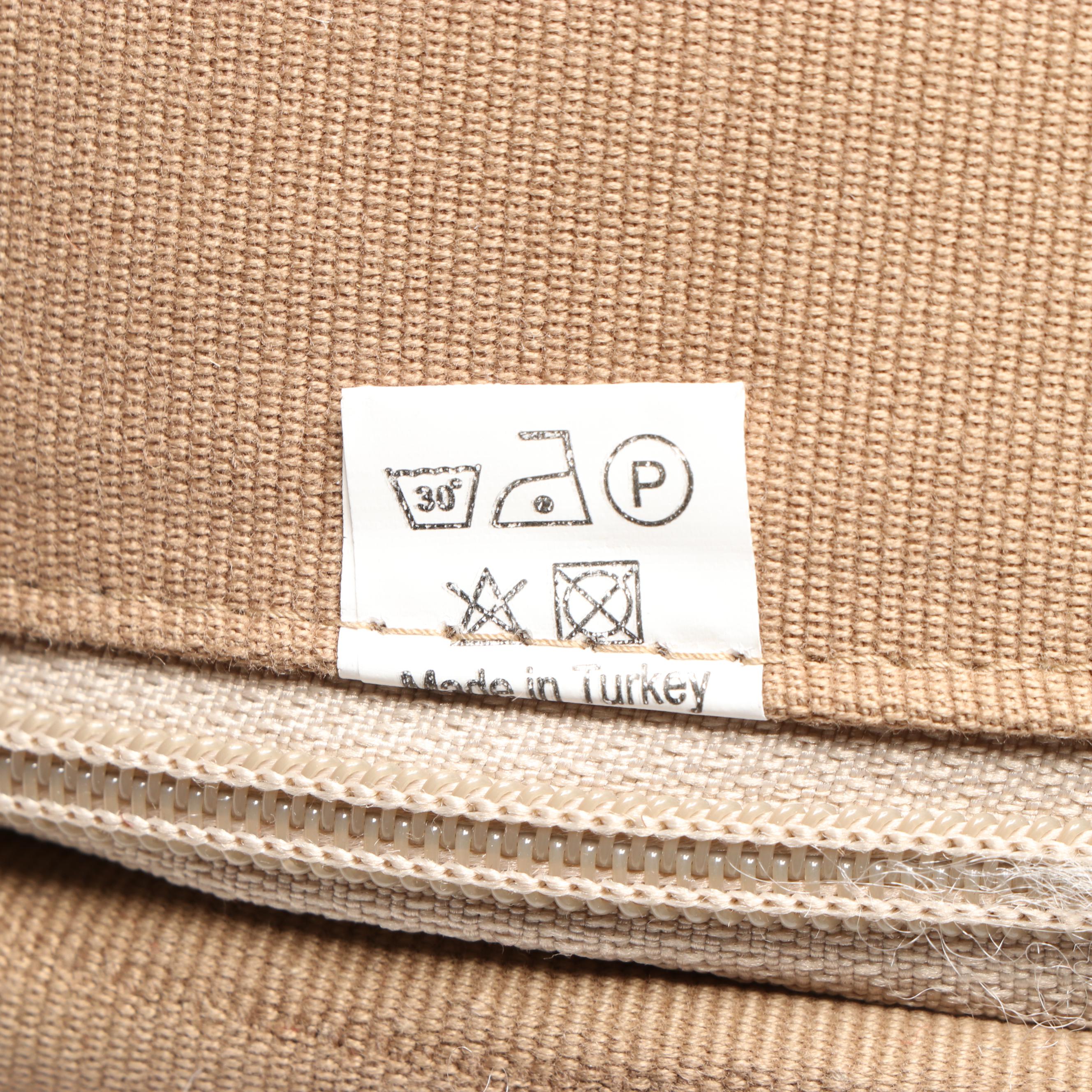 Turkish Oushak Rug Wool and Cotton Throw Pillows