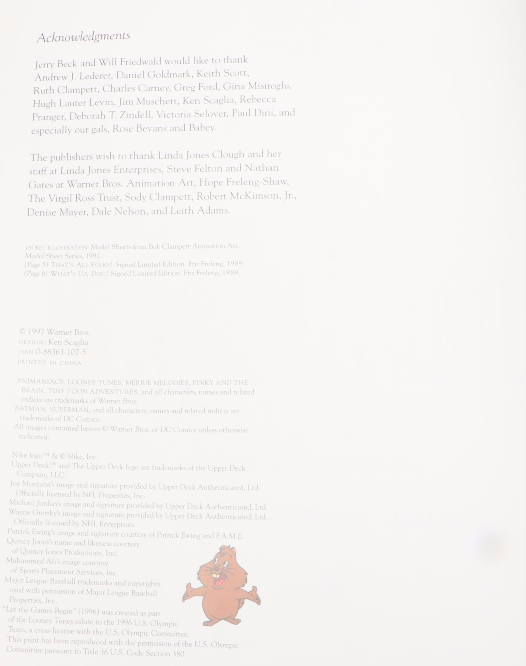 "Warner Bros. Animation Art" by Jerry Beck and Will Friedwald and More