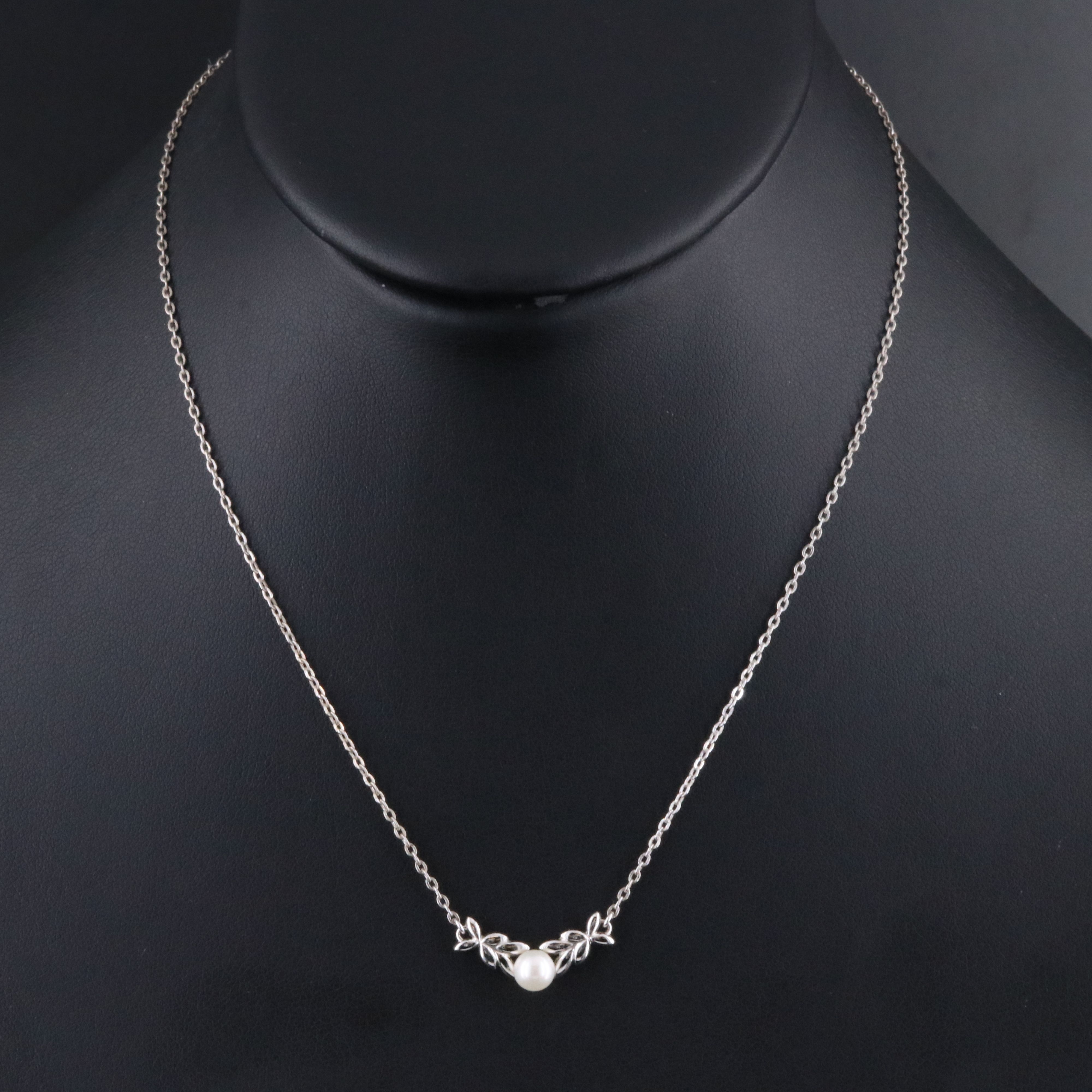Mikimoto Sterling Pearl Necklace