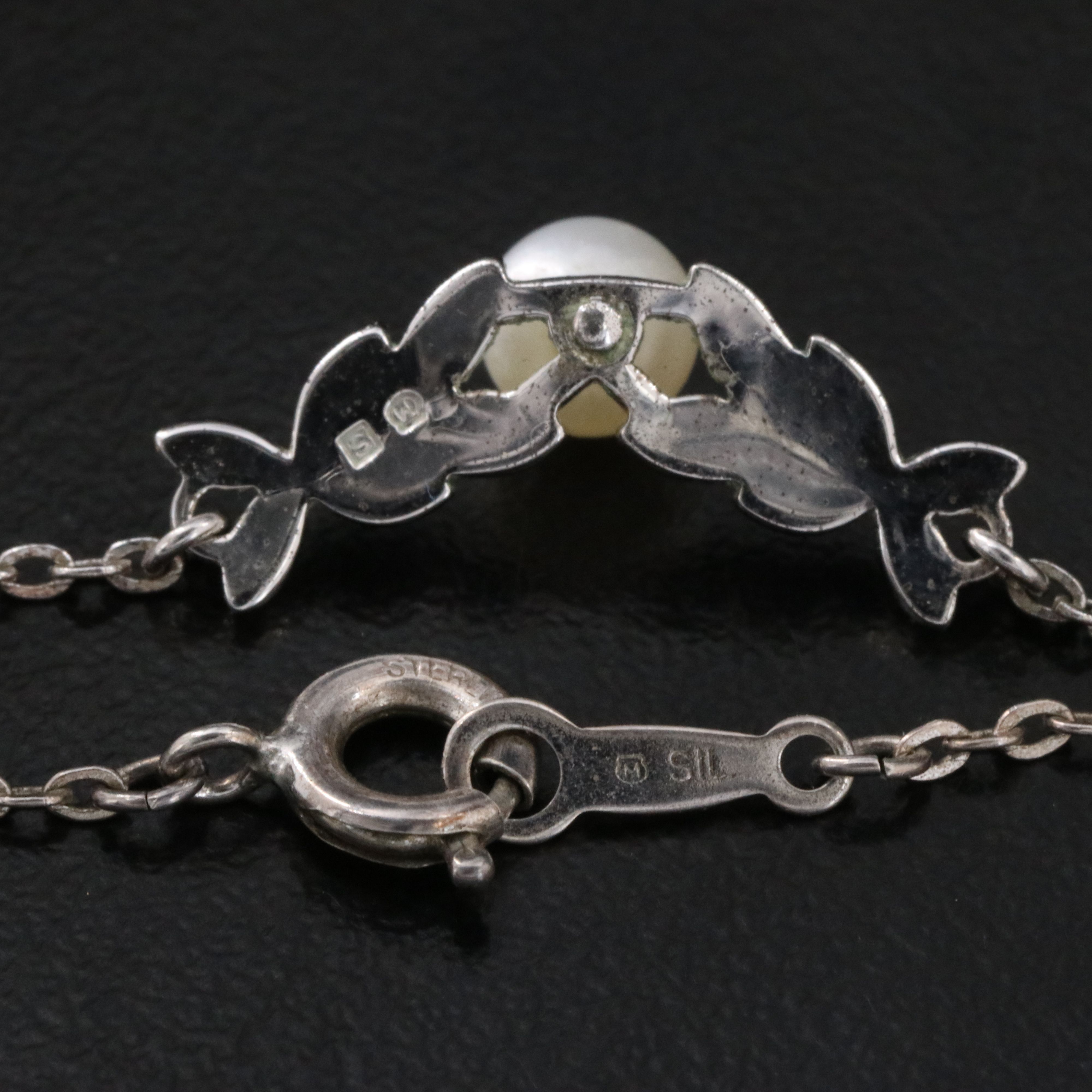 Mikimoto Sterling Pearl Necklace