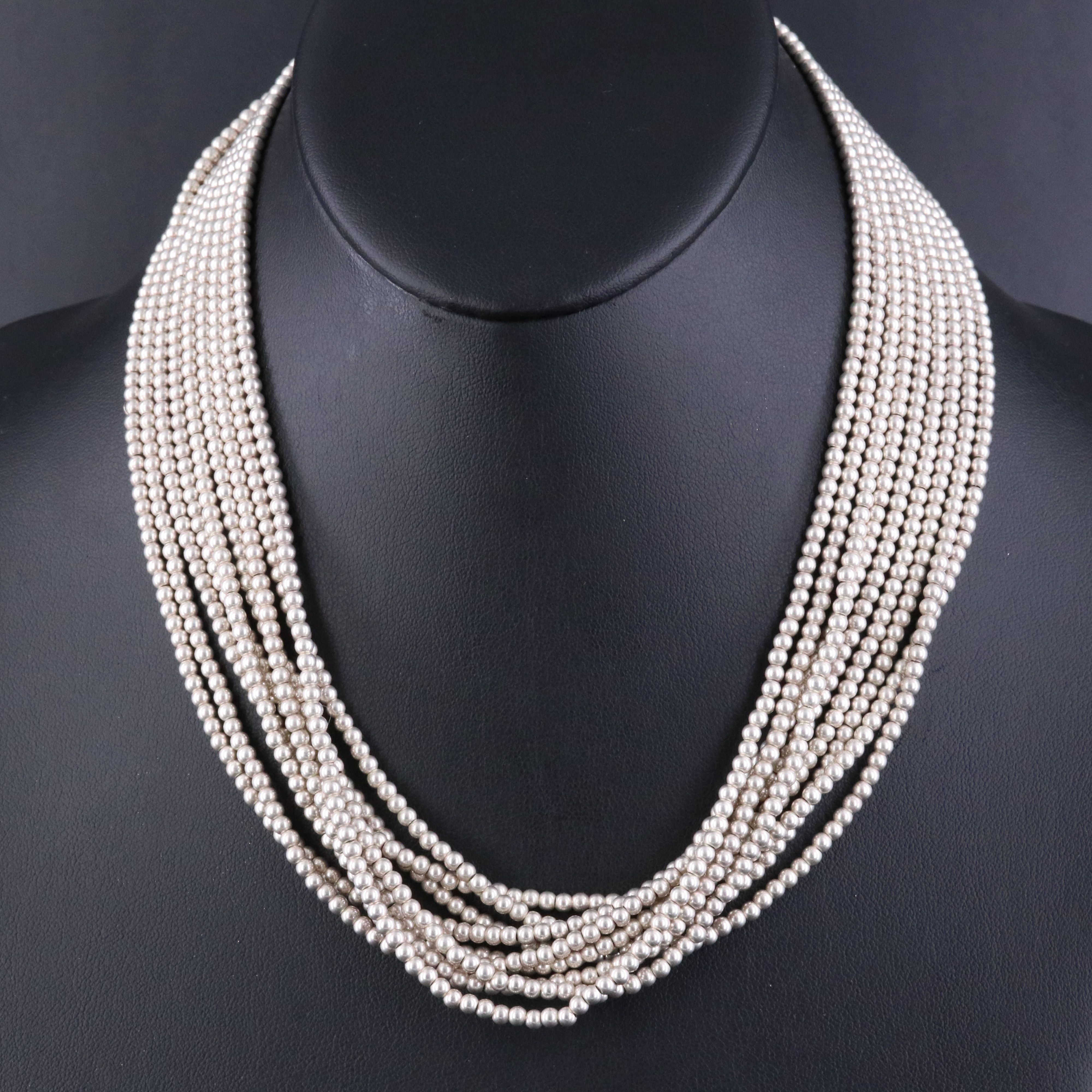 Tiffany & Co. Bead Chain Multi-Strand Necklace
