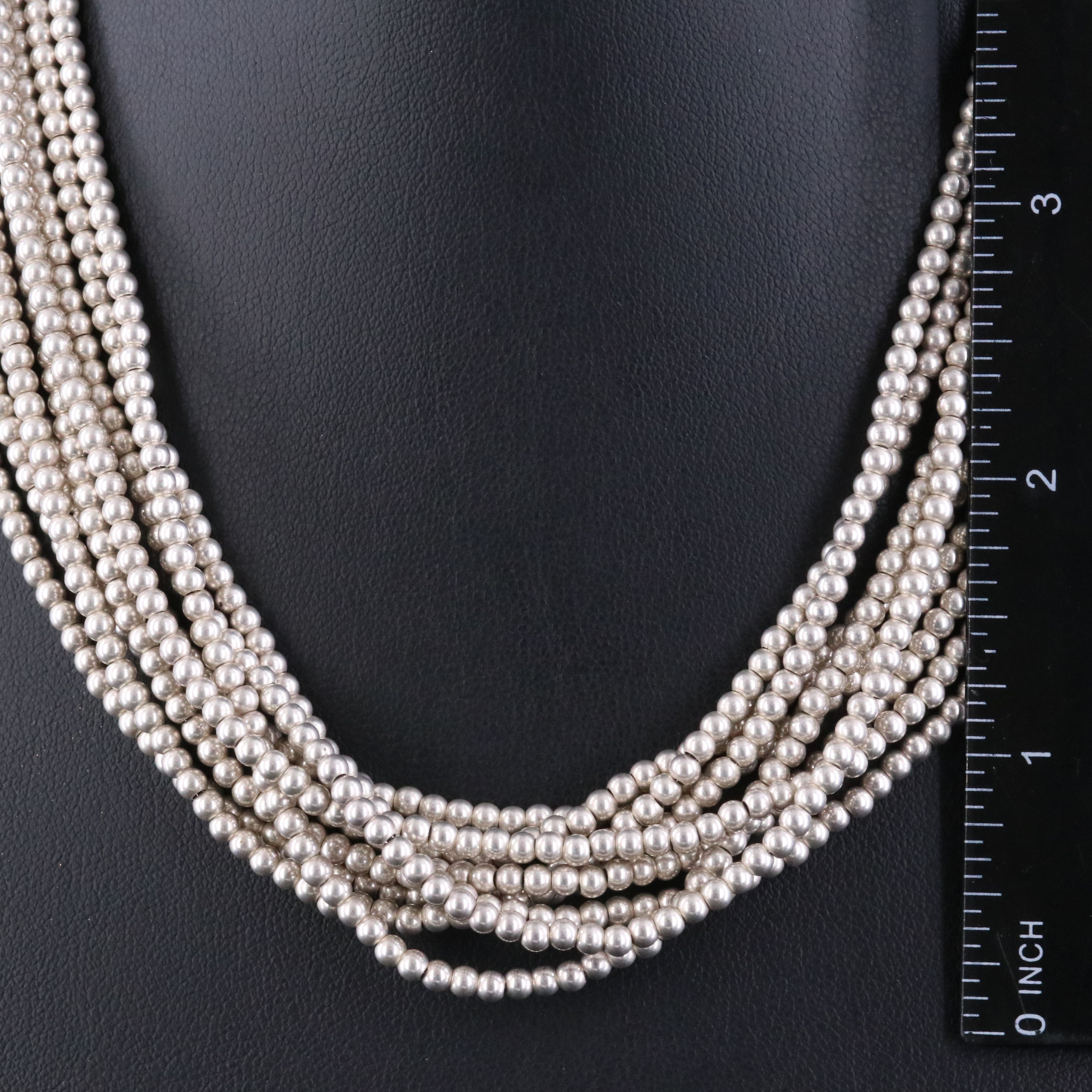 Tiffany & Co. Bead Chain Multi-Strand Necklace