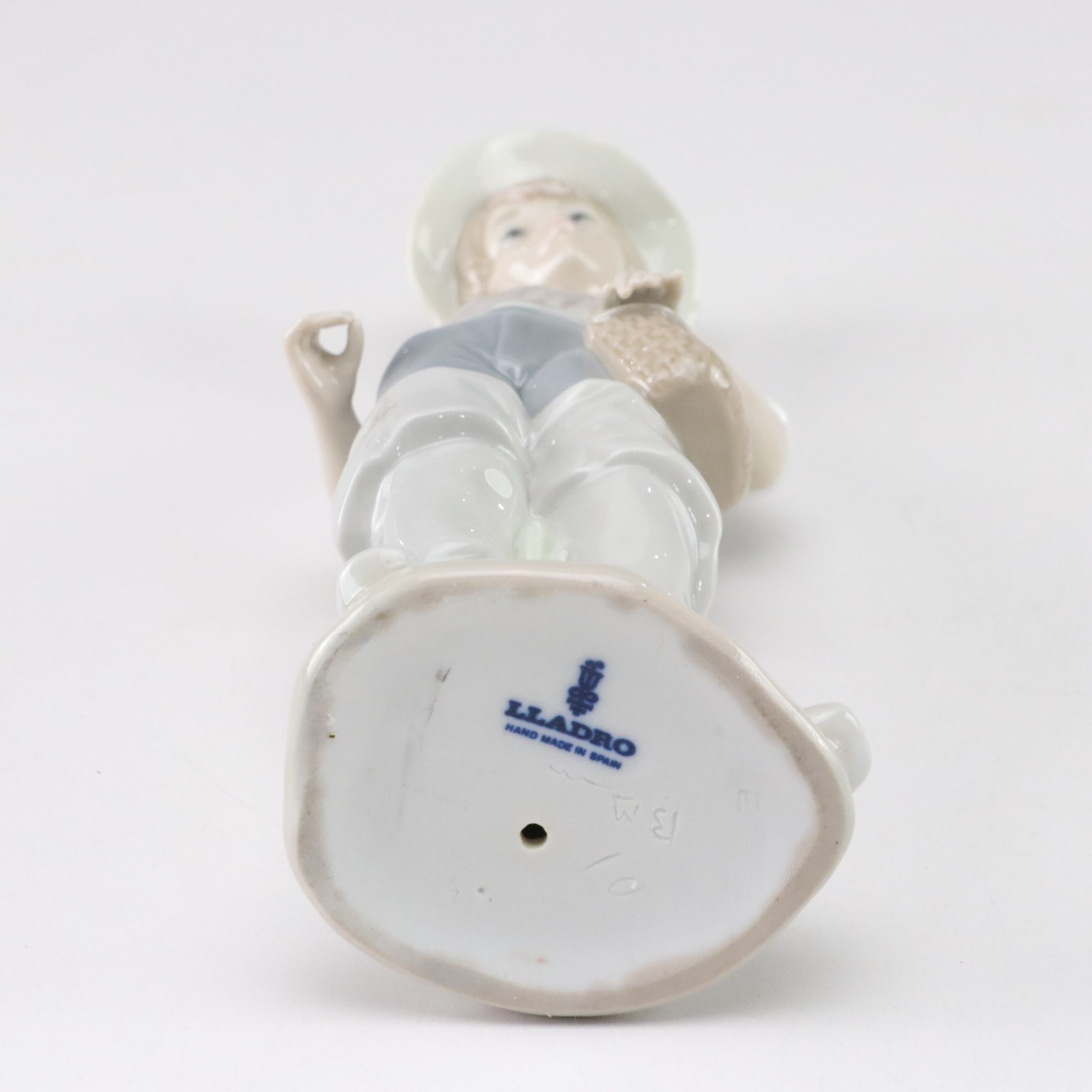 Lladró "Going Fishing," "Boy with Yacht," and "Geese" Porcelain Figurines, 1970s