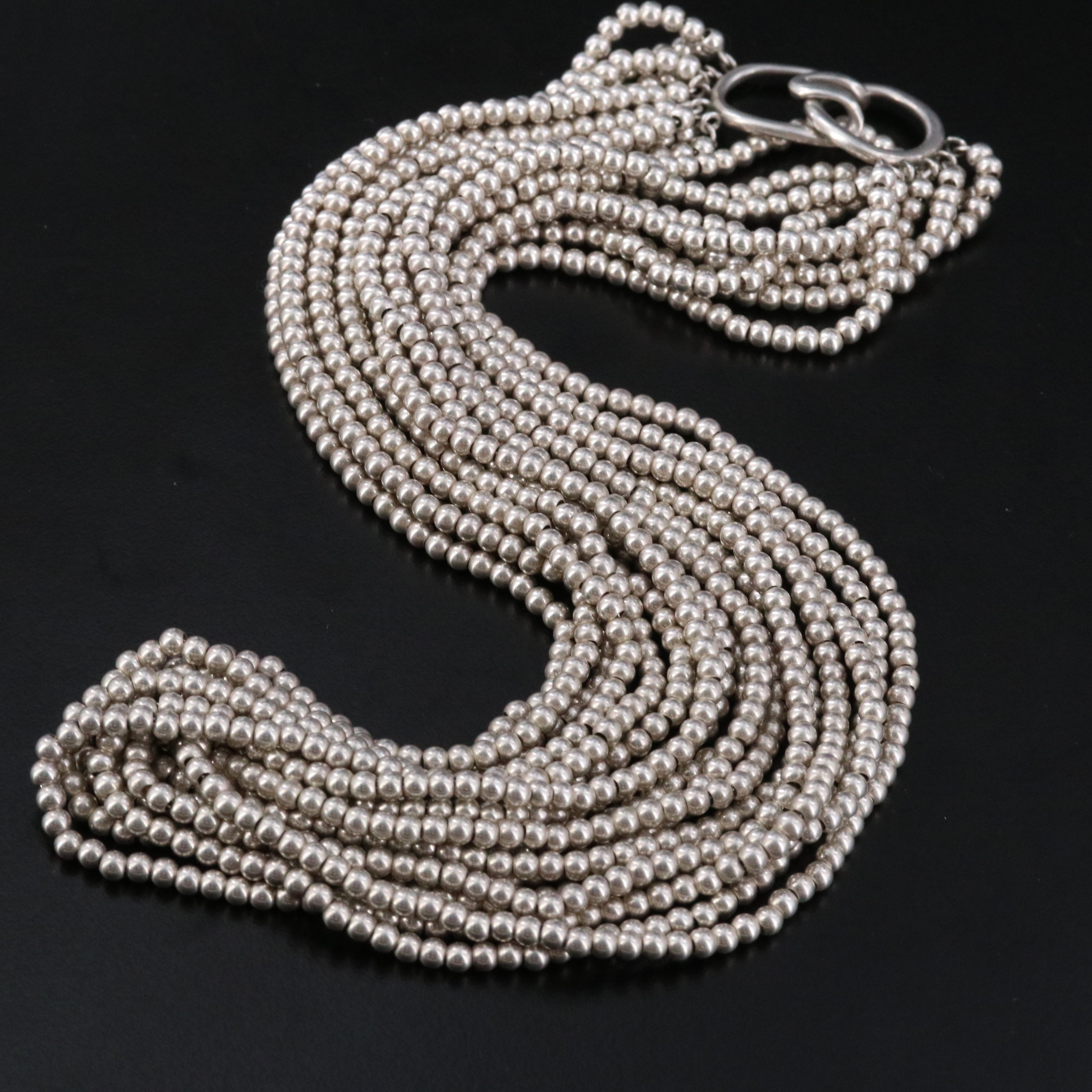 Tiffany & Co. Bead Chain Multi-Strand Necklace