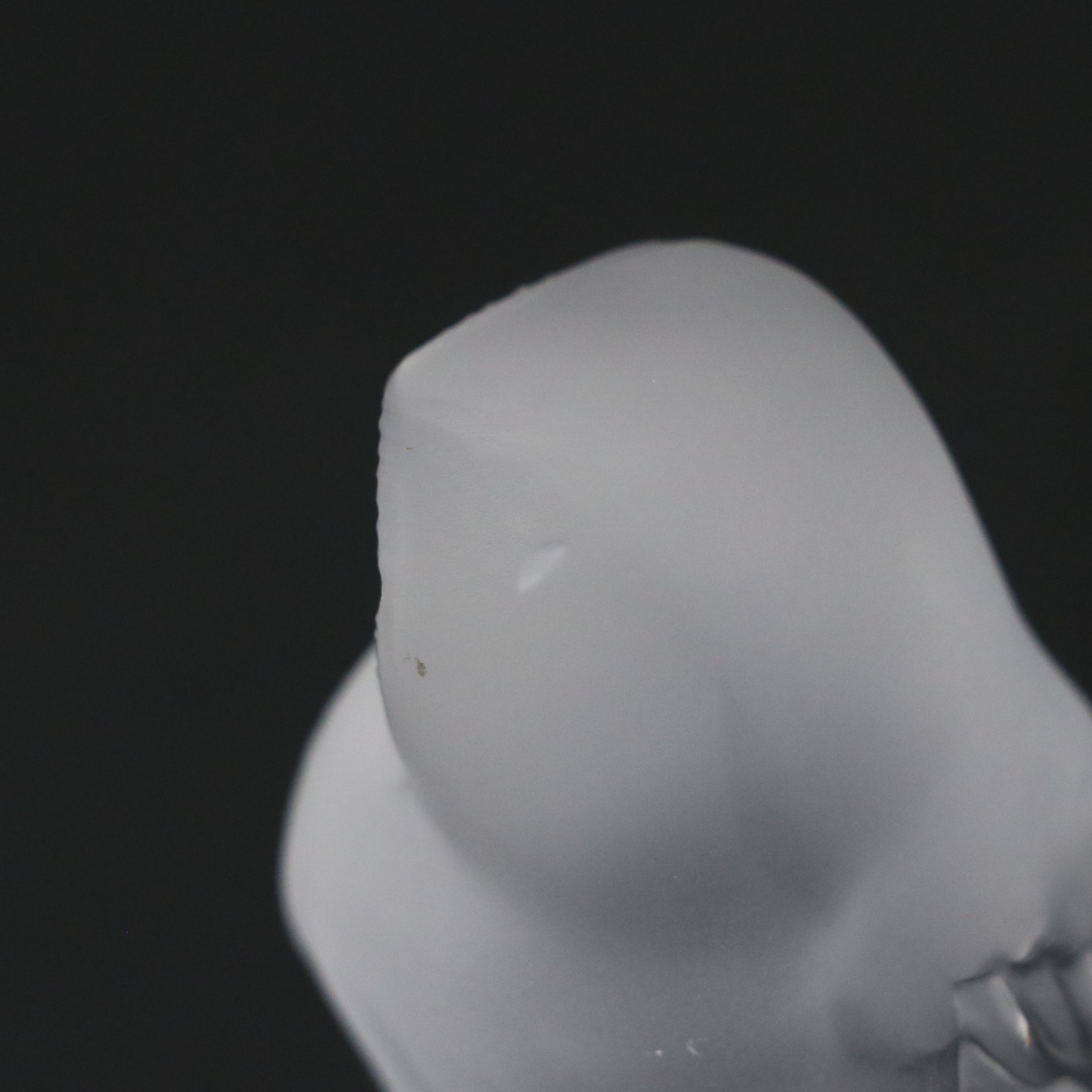 Lalique "Chouette" Frosted and Clear Crystal Owl Paperweight