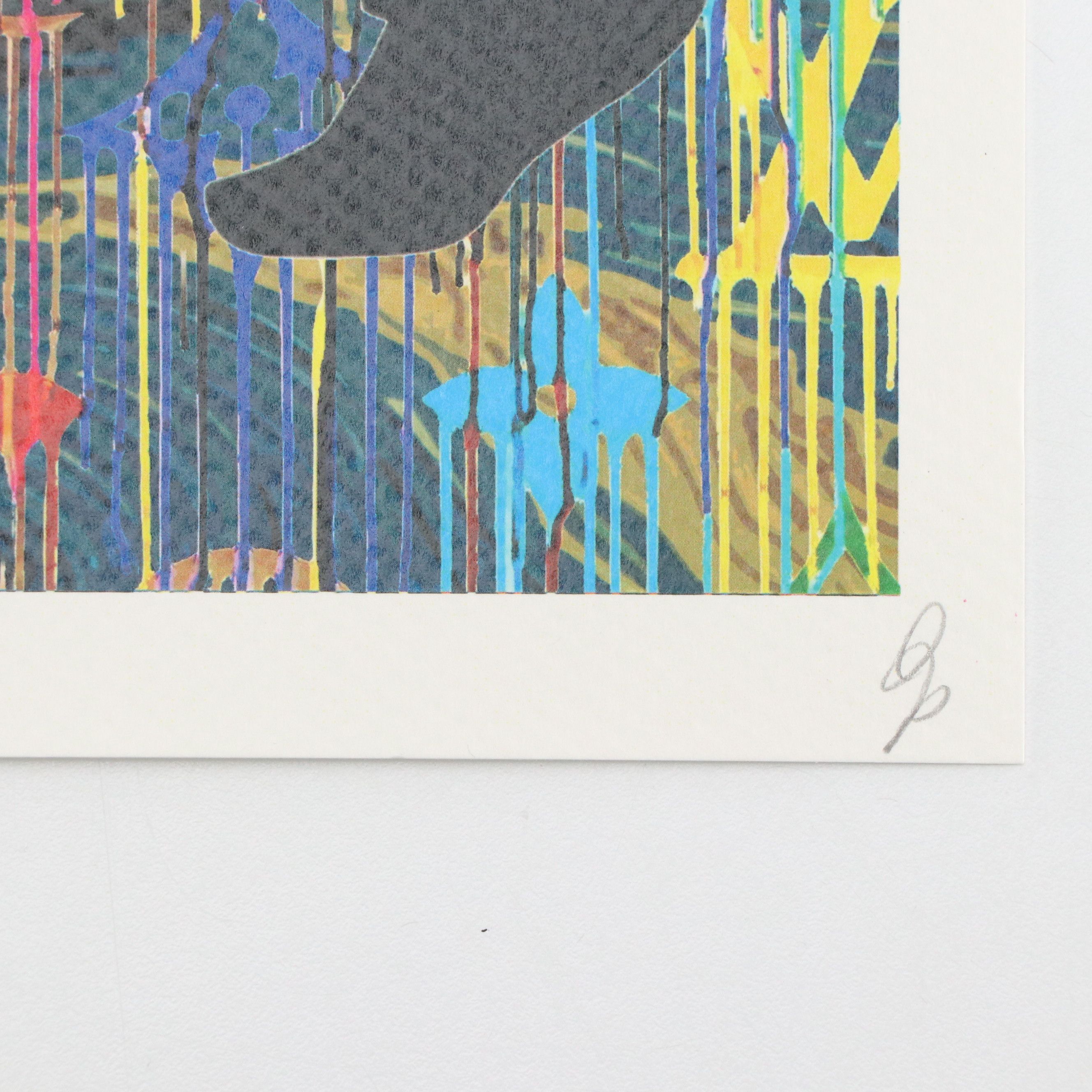 Death NYC Pop Art Graphic Print of Pulp Fiction x Van Gogh x LV, 2024