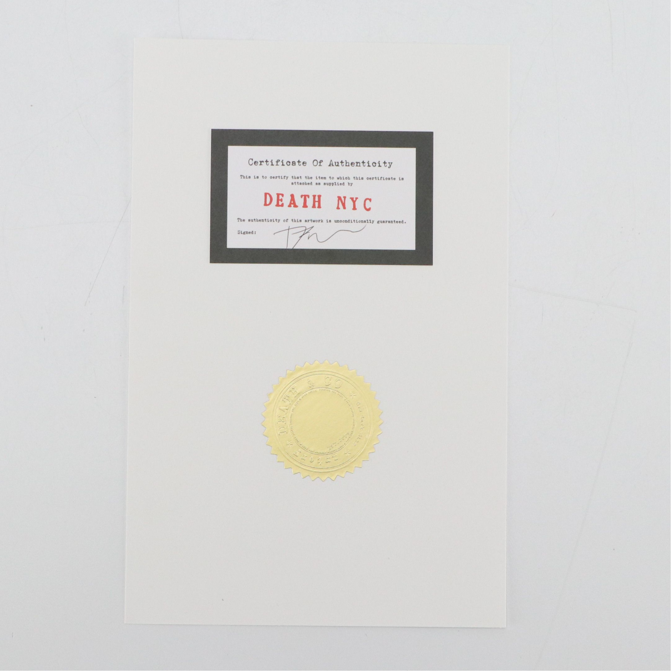 Death NYC Pop Art Graphic Print of Pulp Fiction x Van Gogh x LV, 2024