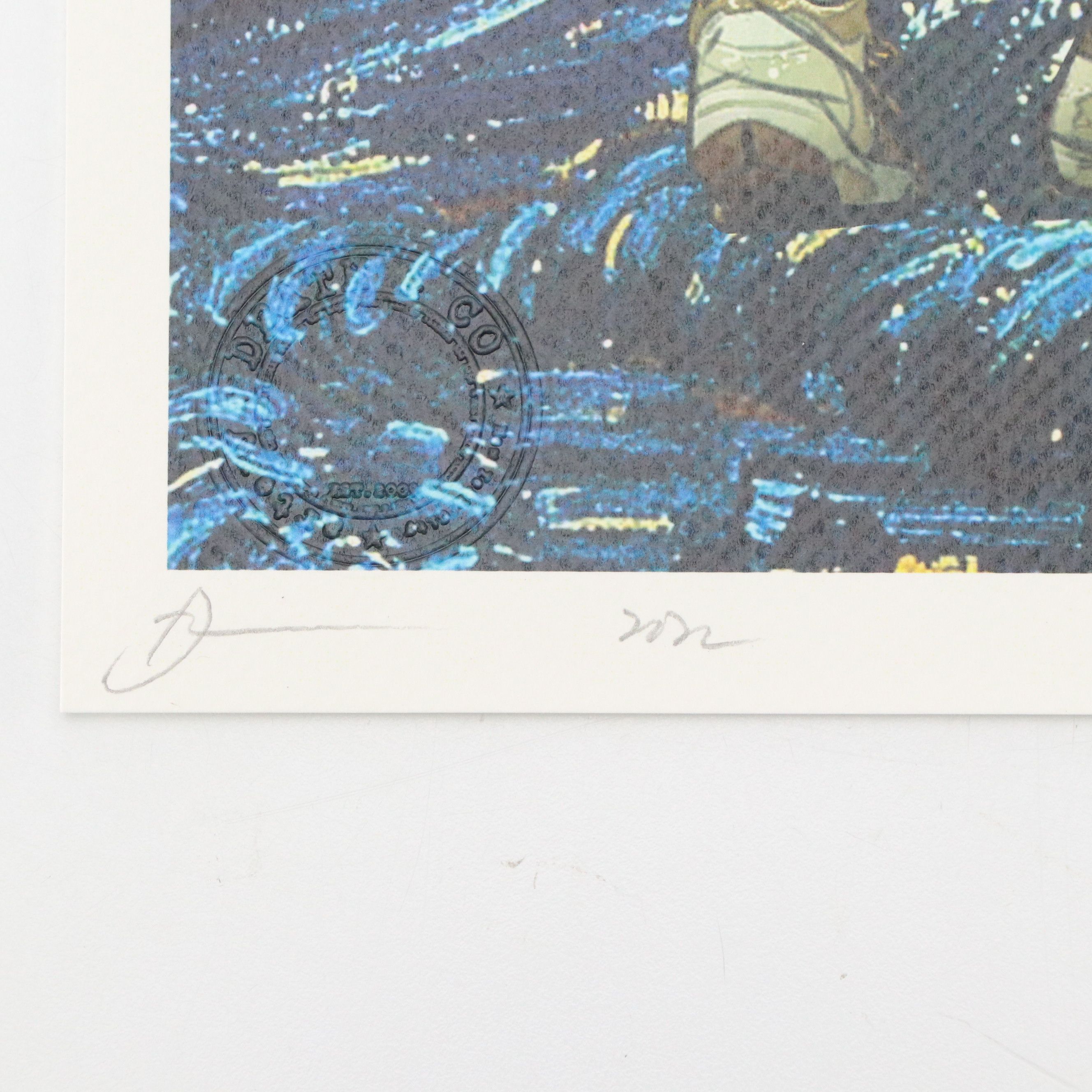 Death NYC Pop Art Graphic Print of Van Gogh x LeBron, Kobe, and Jordan, 2022