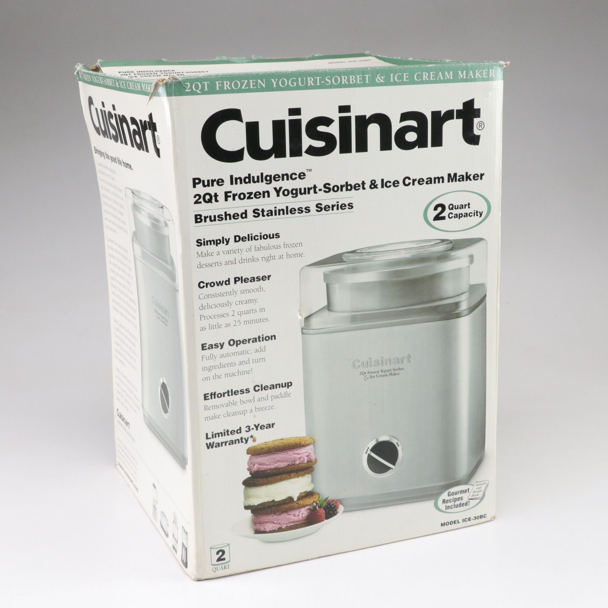 Cuisinart 2 Qt. Frozen Yogurt-Sorbet & Ice Cream Maker