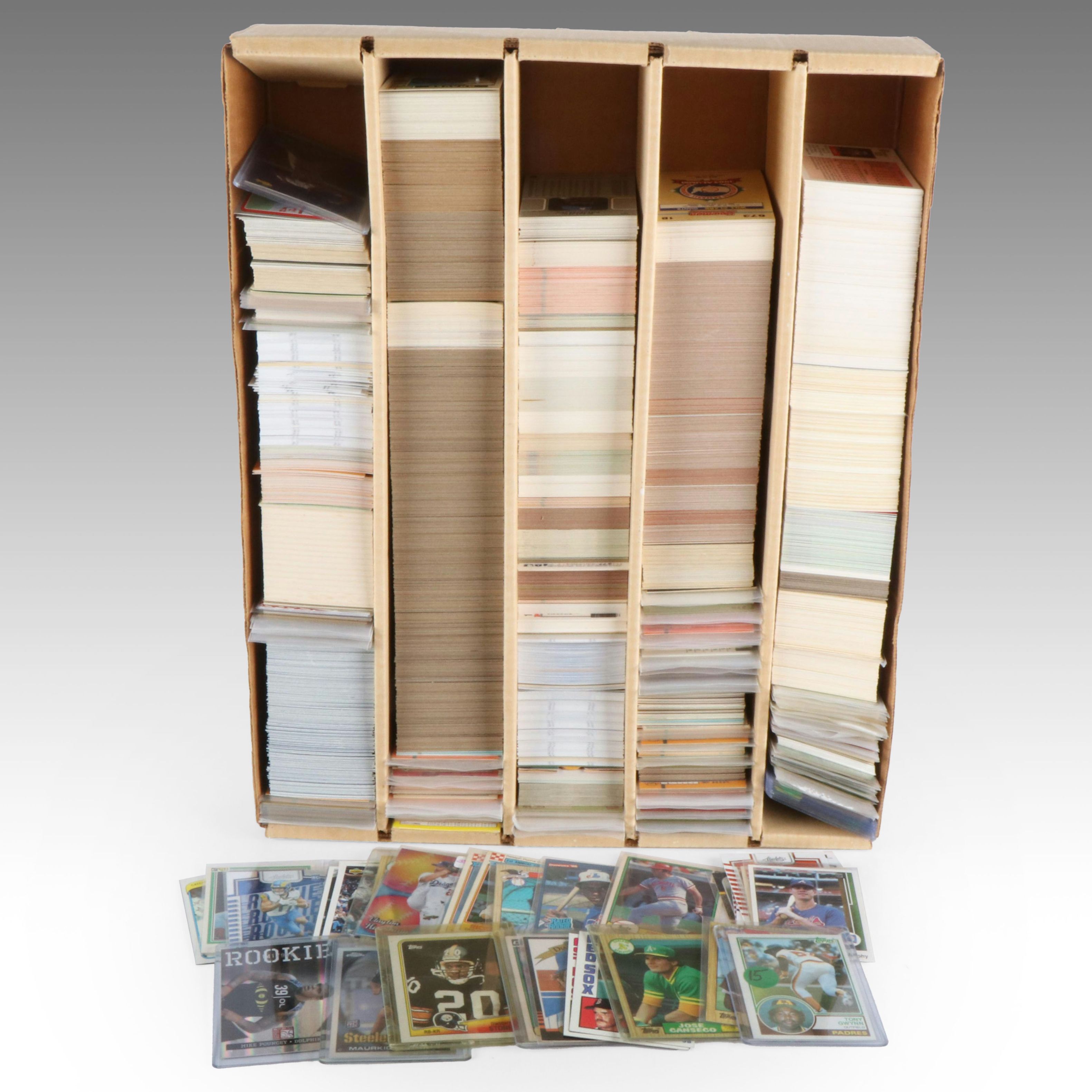 Donruss with Other Sports Cards Featuring Tony Gwynn and Puka Nacua Rookies