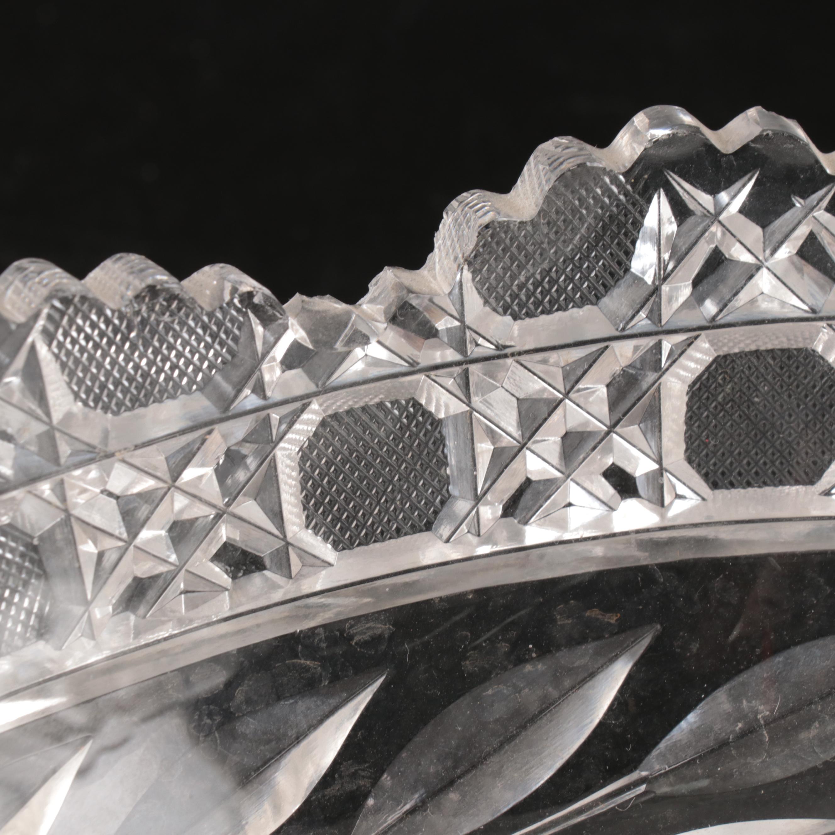 Fostoria "Coin" Glass Vase with EAPG Coasters and Other Tableware