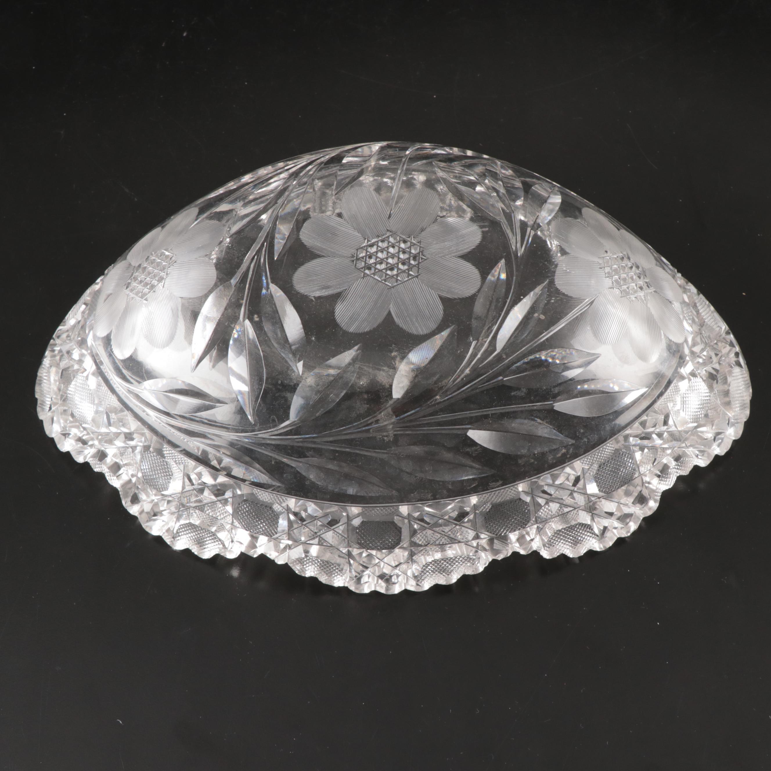 Fostoria "Coin" Glass Vase with EAPG Coasters and Other Tableware