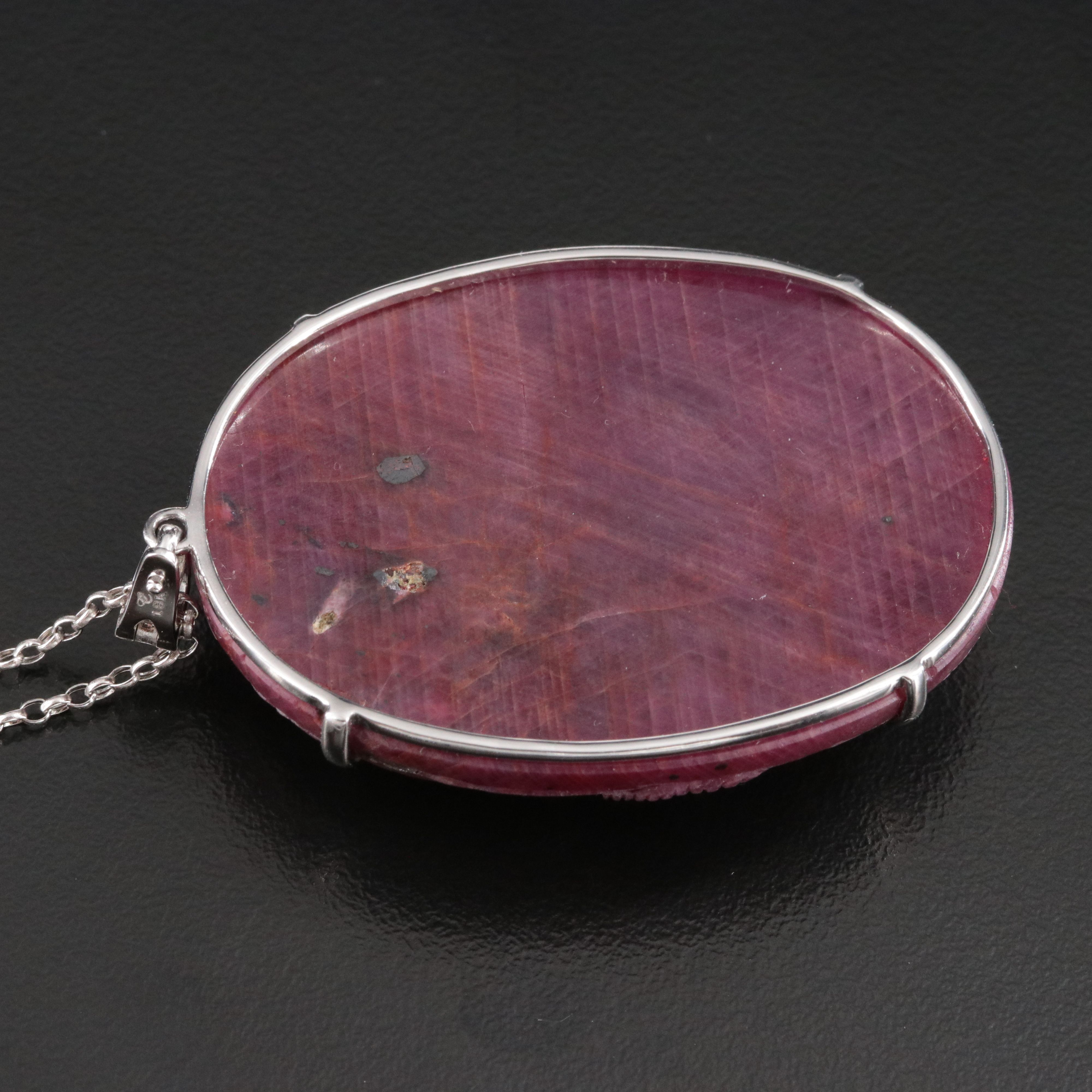 Chromia 18K Ruby and Diamond Enhancer Pendant Necklace