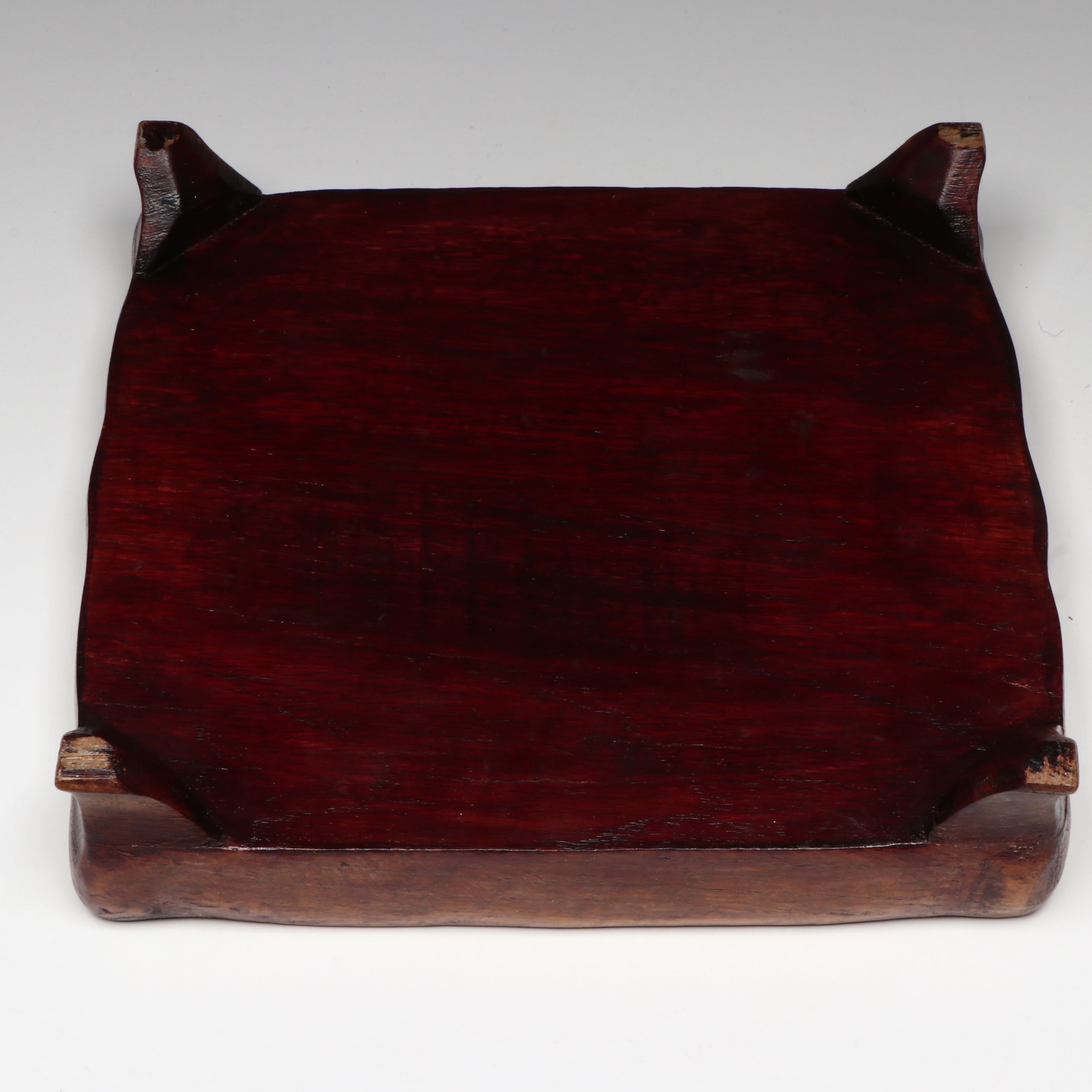 Antique Chinese Porcelain Sweetmeat Dishes on Wood Tray