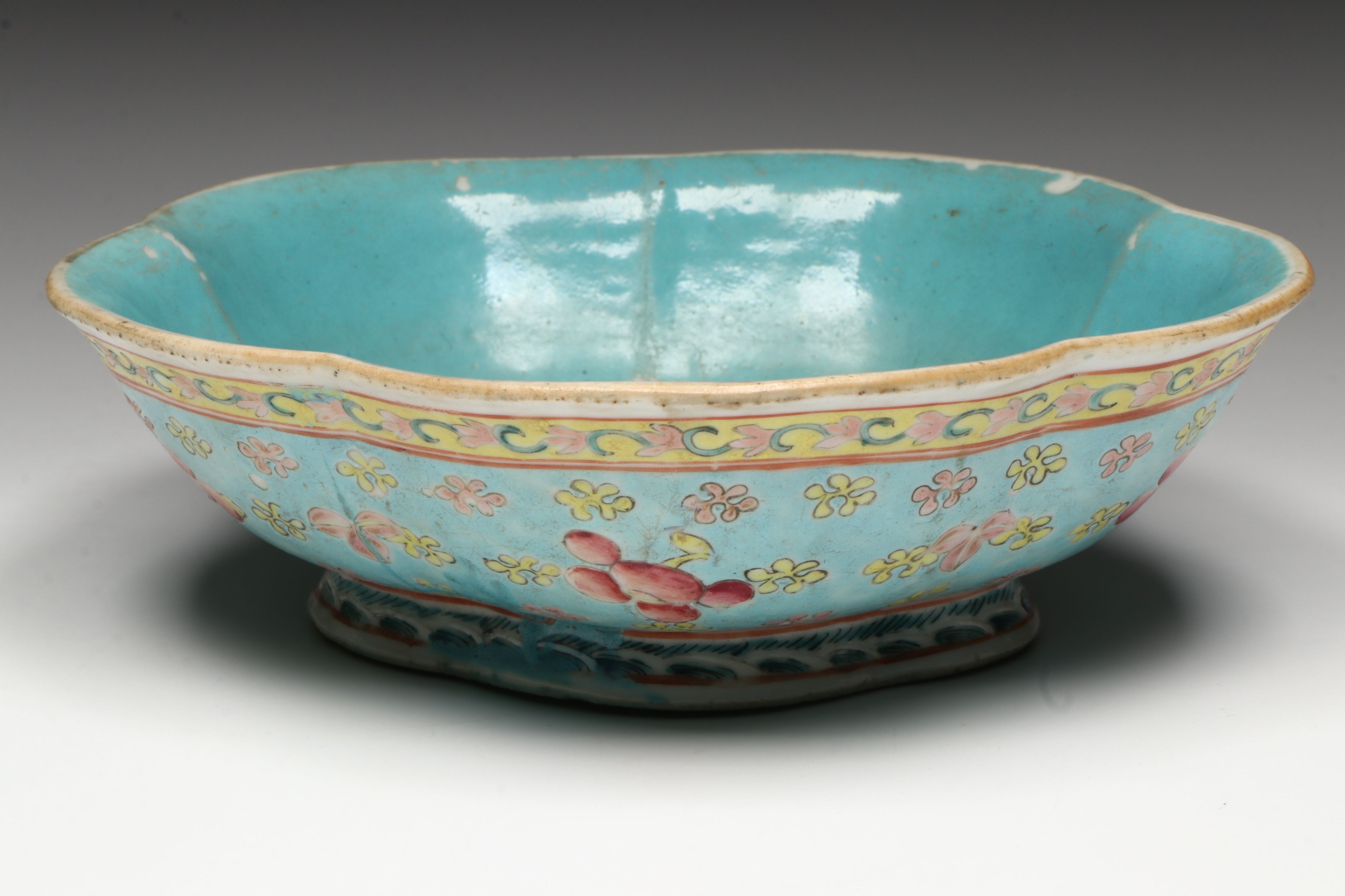 Antique Chinese Famille Rose with Other Porcelain Plates and Bowls