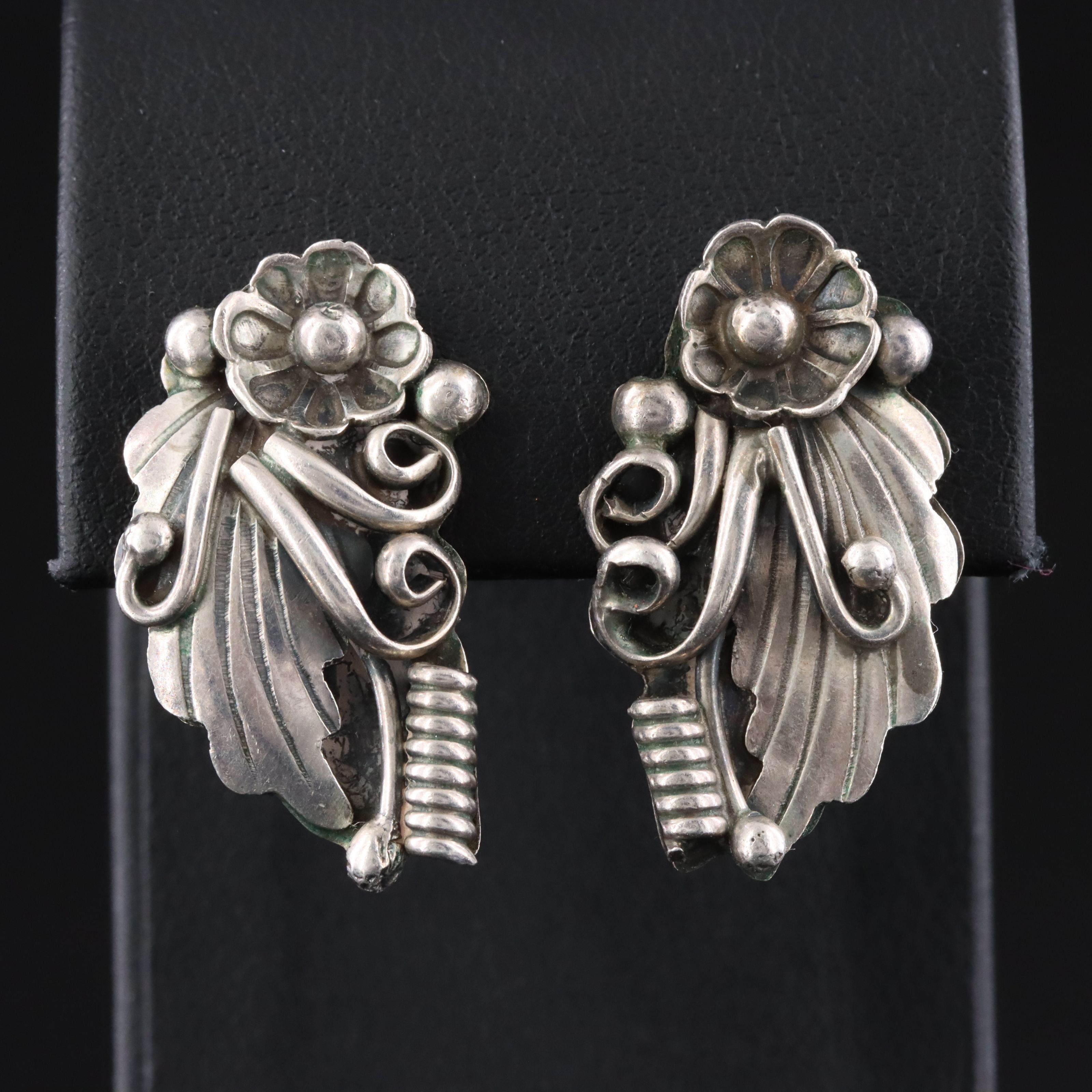 Southwestern Sterling Appliqué Earrings