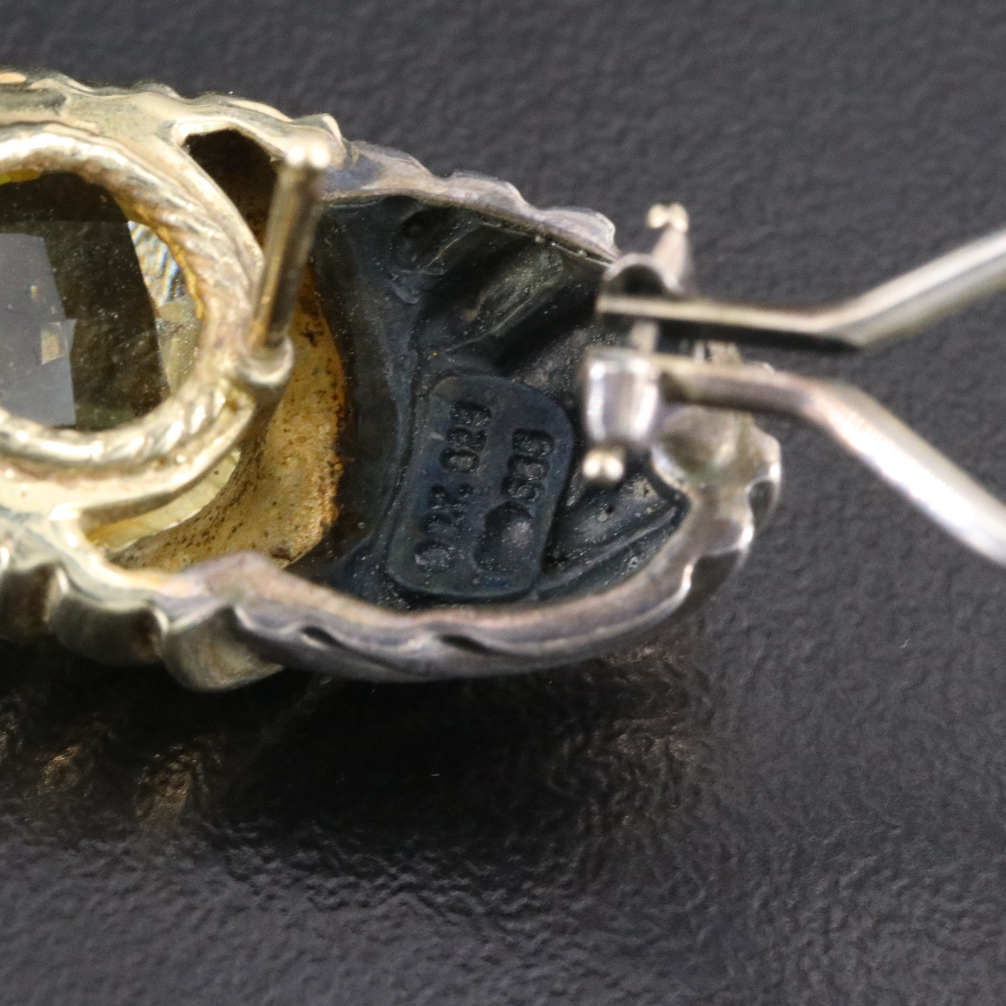 David Yurman Sterling,14K and Lemon Quartz Cable Shrimp Earrings