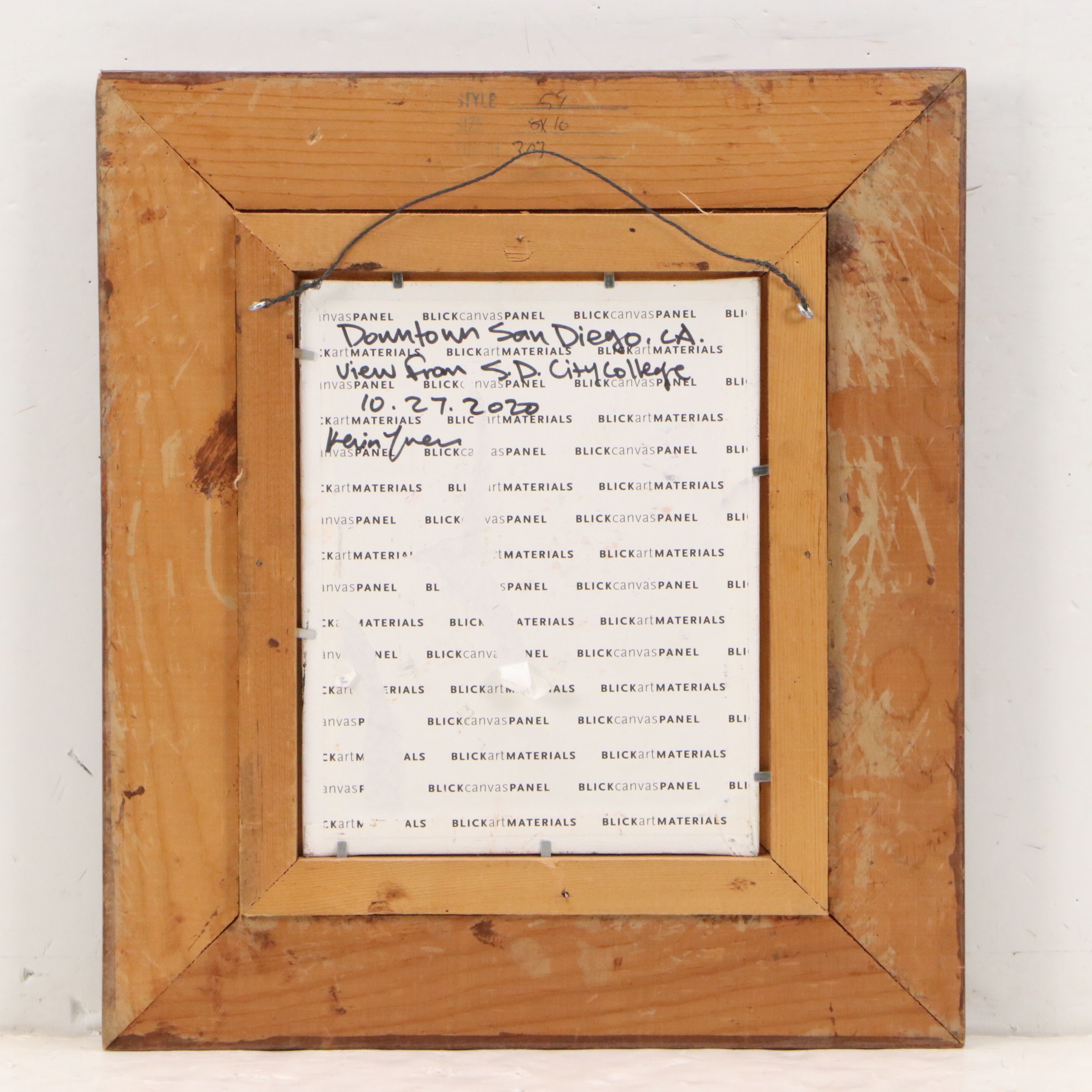 Kevin Yuen Cityscape Oil Painting "View from S. D. College," 2020