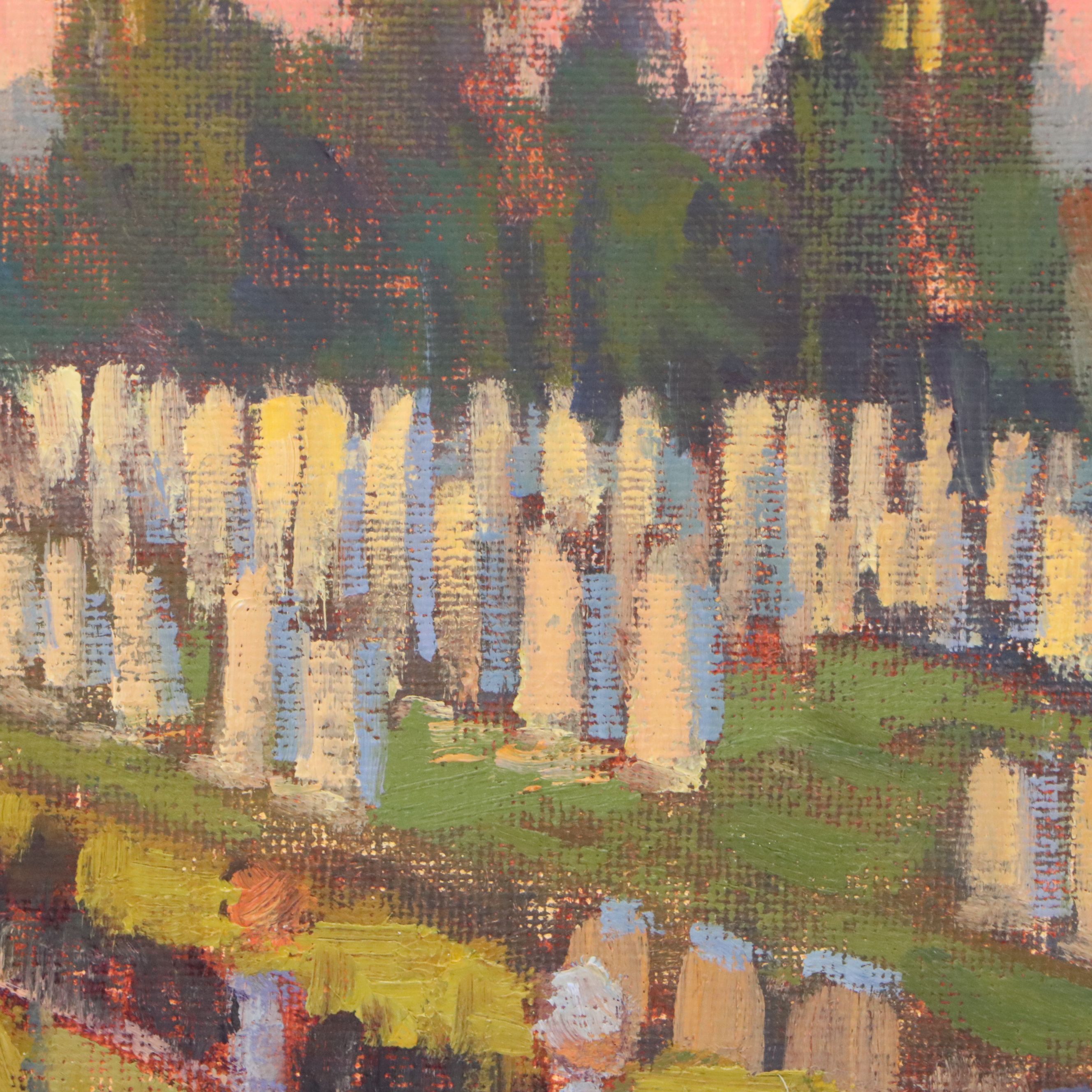 Kevin Yuen Oil Painting "Mt. Hope Cemetery, San Diego CA," 2020