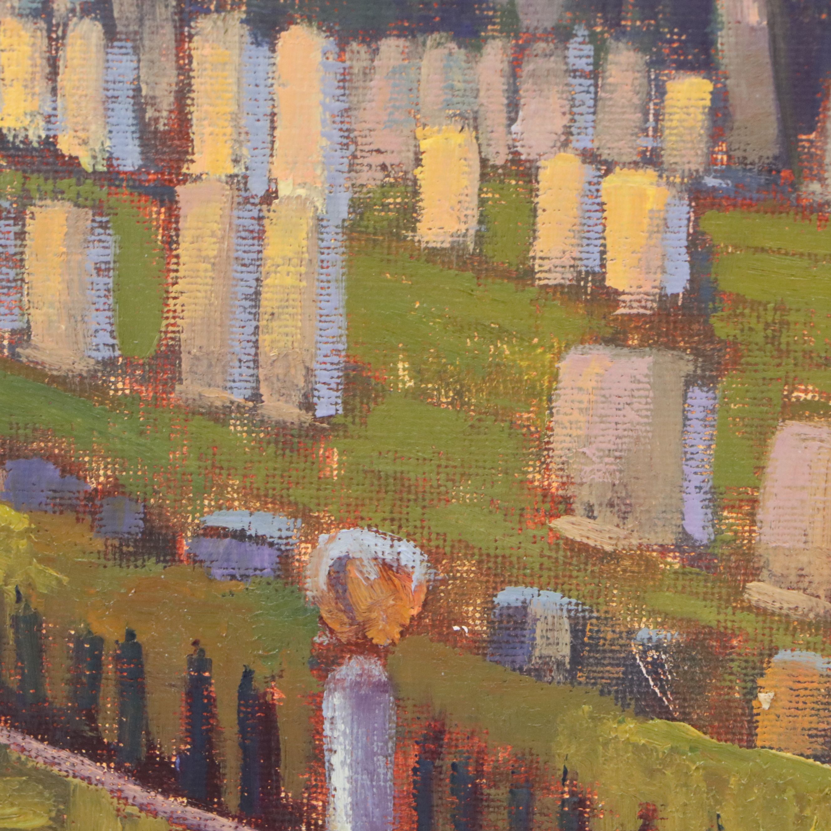 Kevin Yuen Oil Painting "Mt. Hope Cemetery, San Diego CA," 2020