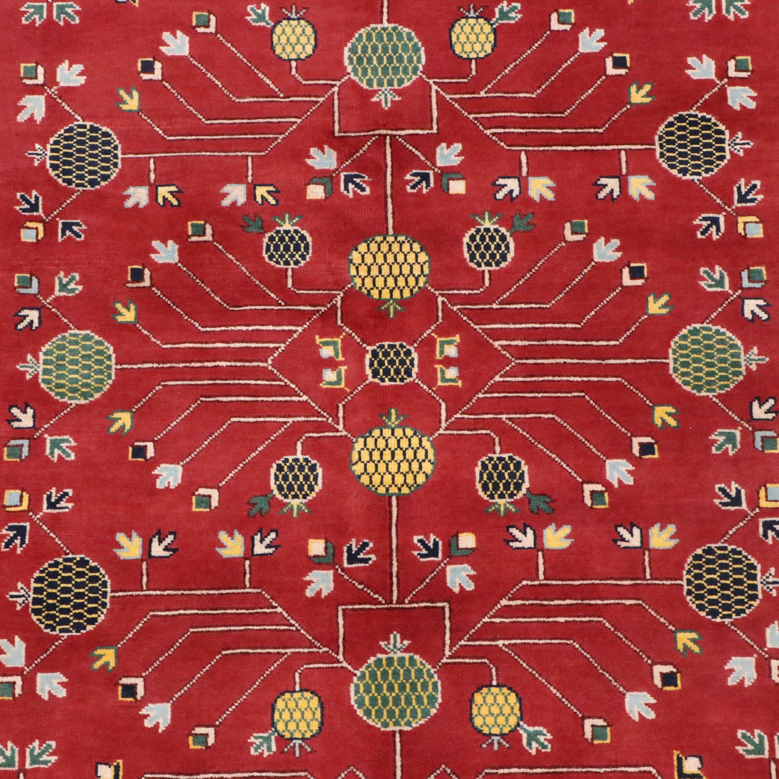 5' x 6'6 Hand-Knotted Afghan Ziegler "Tree of Life" Area Rug