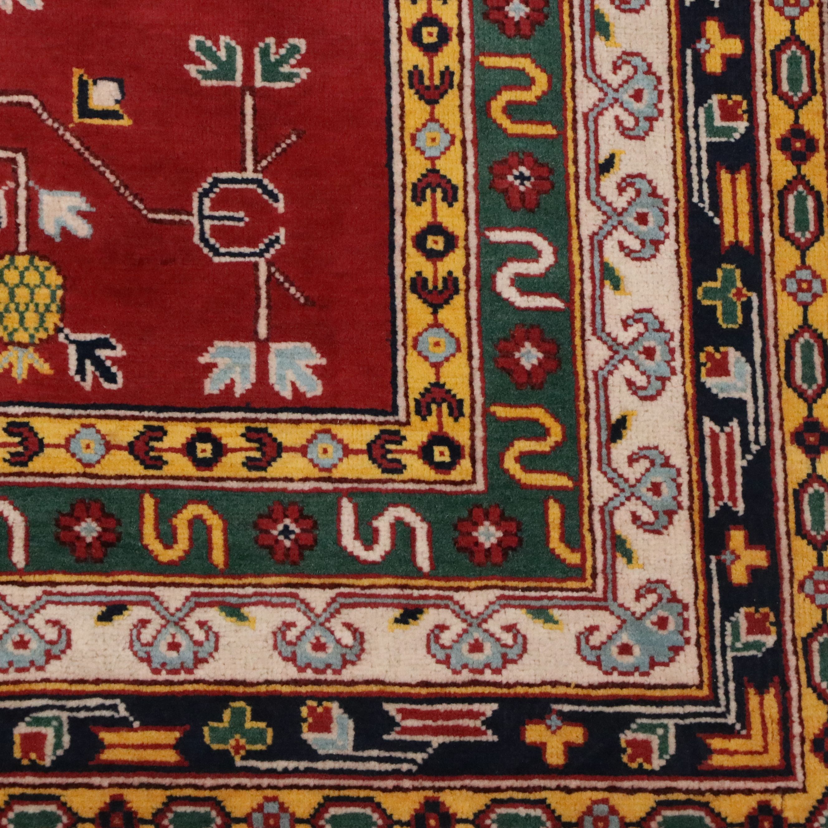 5' x 6'6 Hand-Knotted Afghan Ziegler "Tree of Life" Area Rug