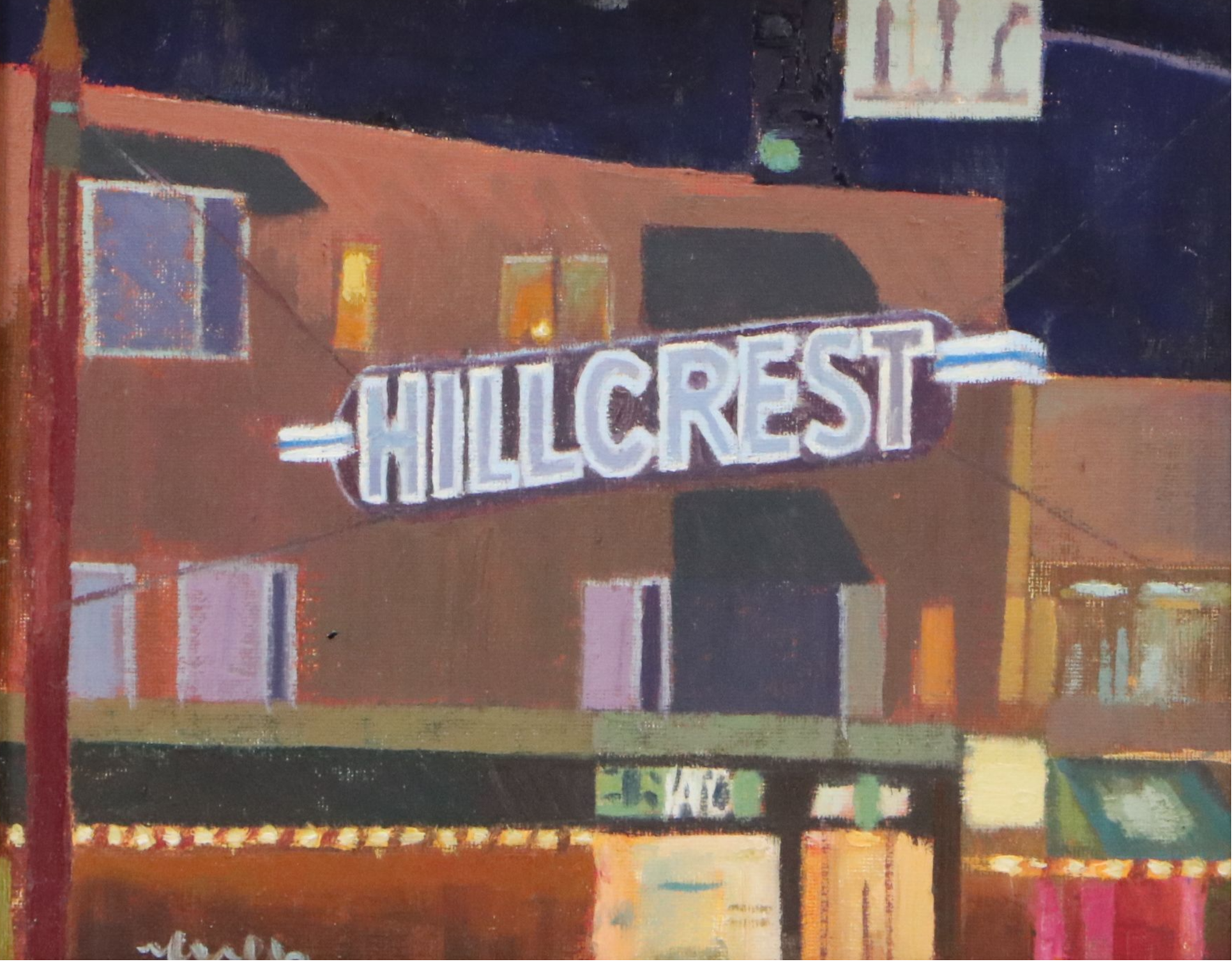 Kevin Yuen Oil Painting "Hillcrest, San Diego, CA.," 2020