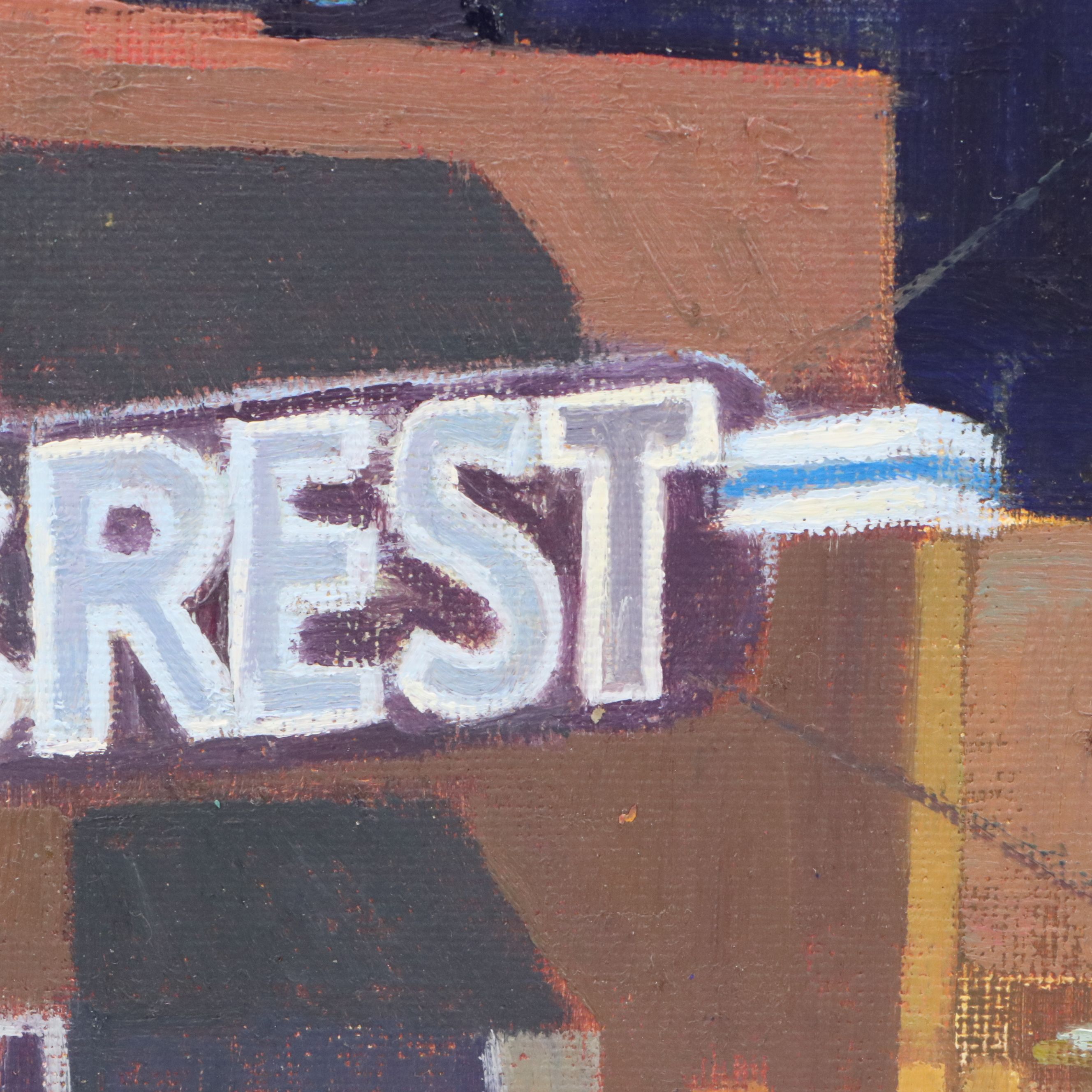 Kevin Yuen Oil Painting "Hillcrest, San Diego, CA.," 2020