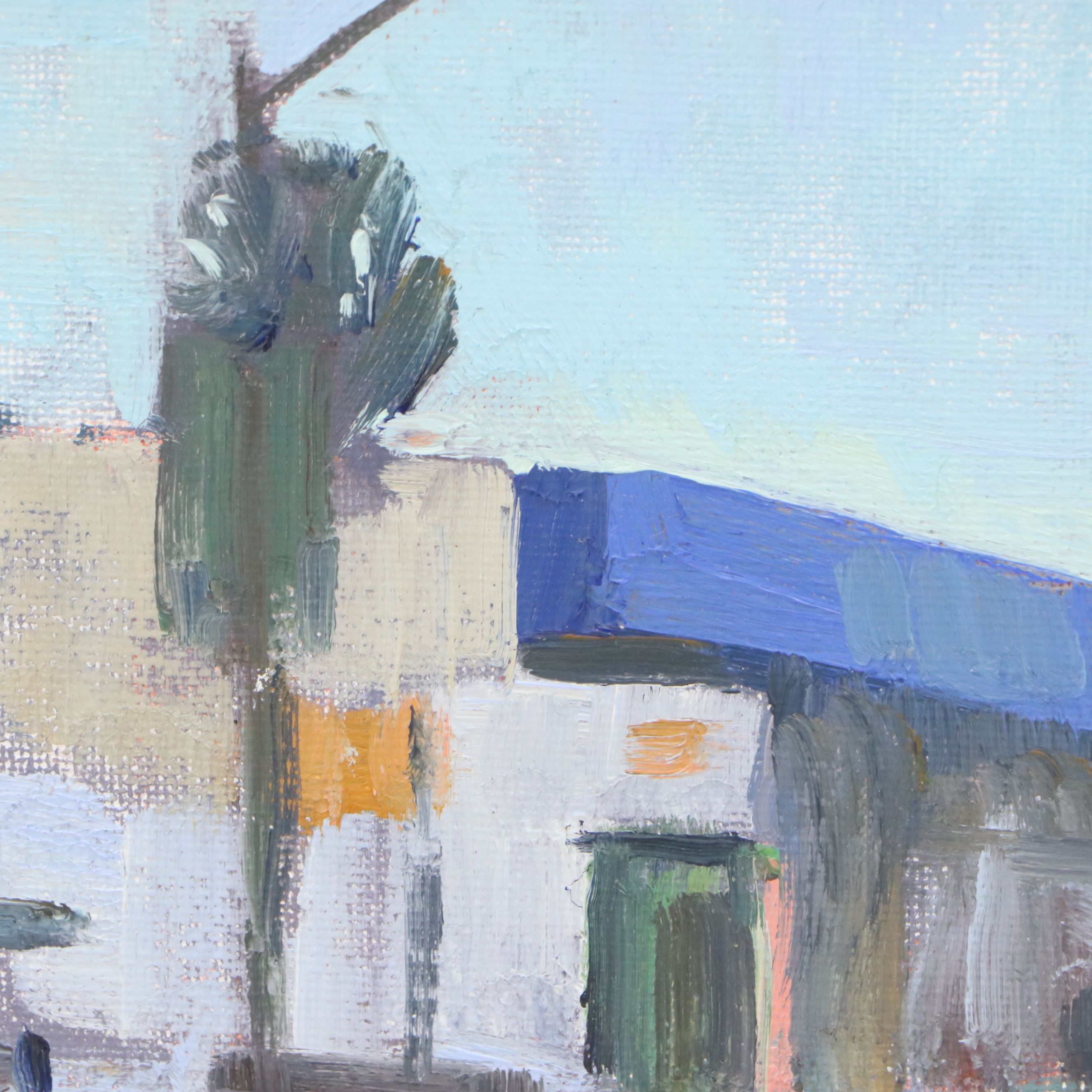 Kevin Yuen Cityscape Oil Painting of Road, 21st Century