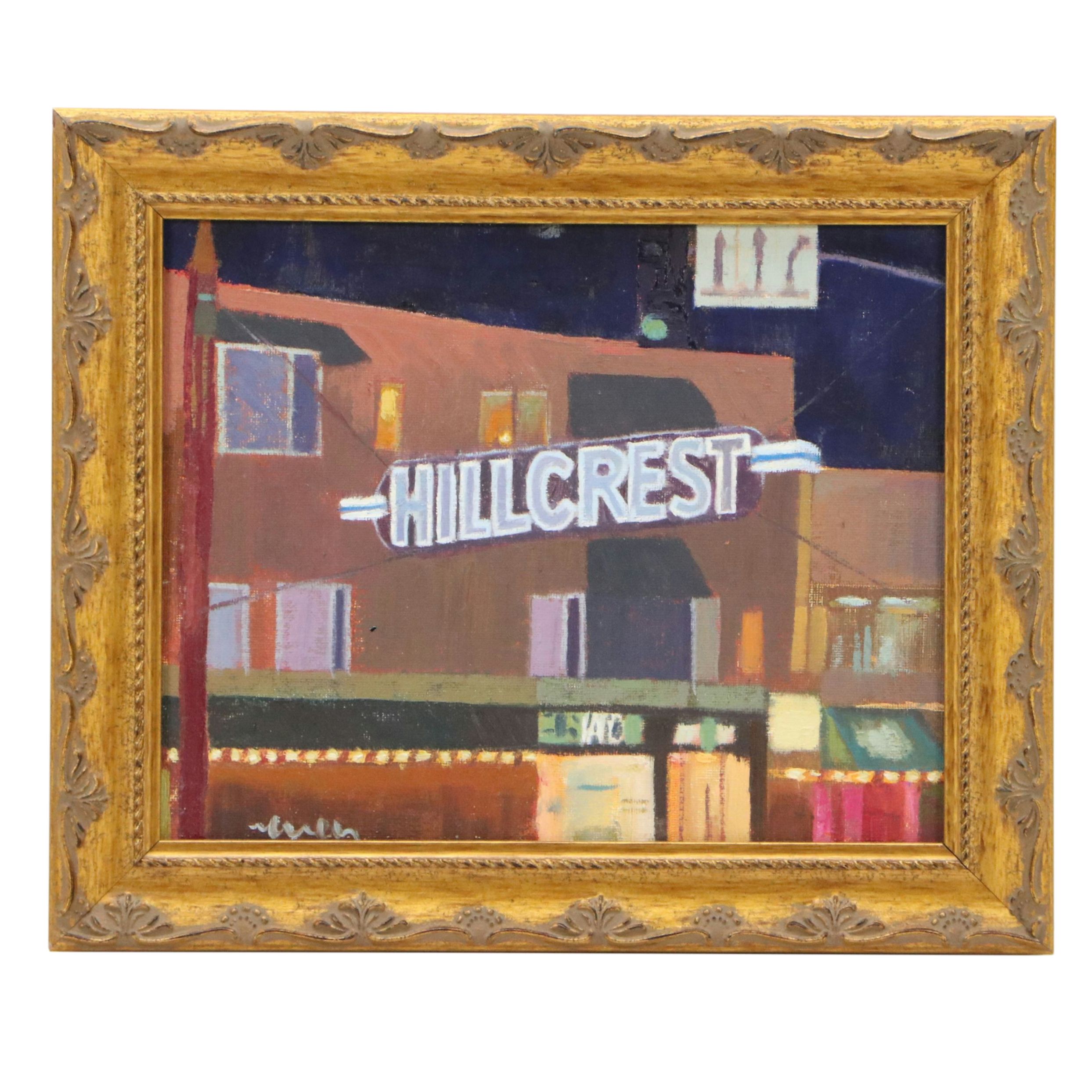 Kevin Yuen Oil Painting "Hillcrest, San Diego, CA.," 2020