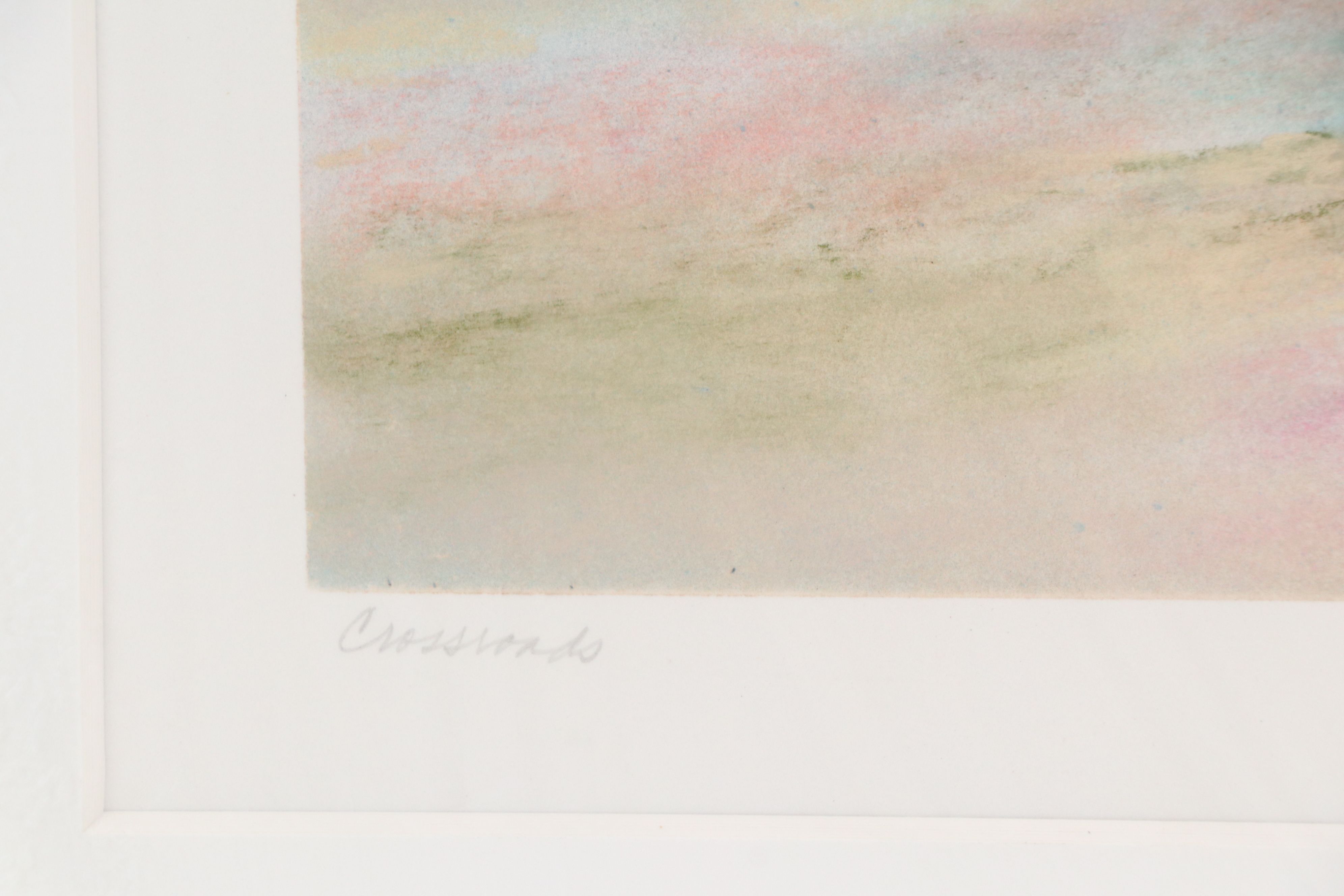 Jan Richardson-Baughman Chalk Pastel Landscape Drawing "Crossroads"